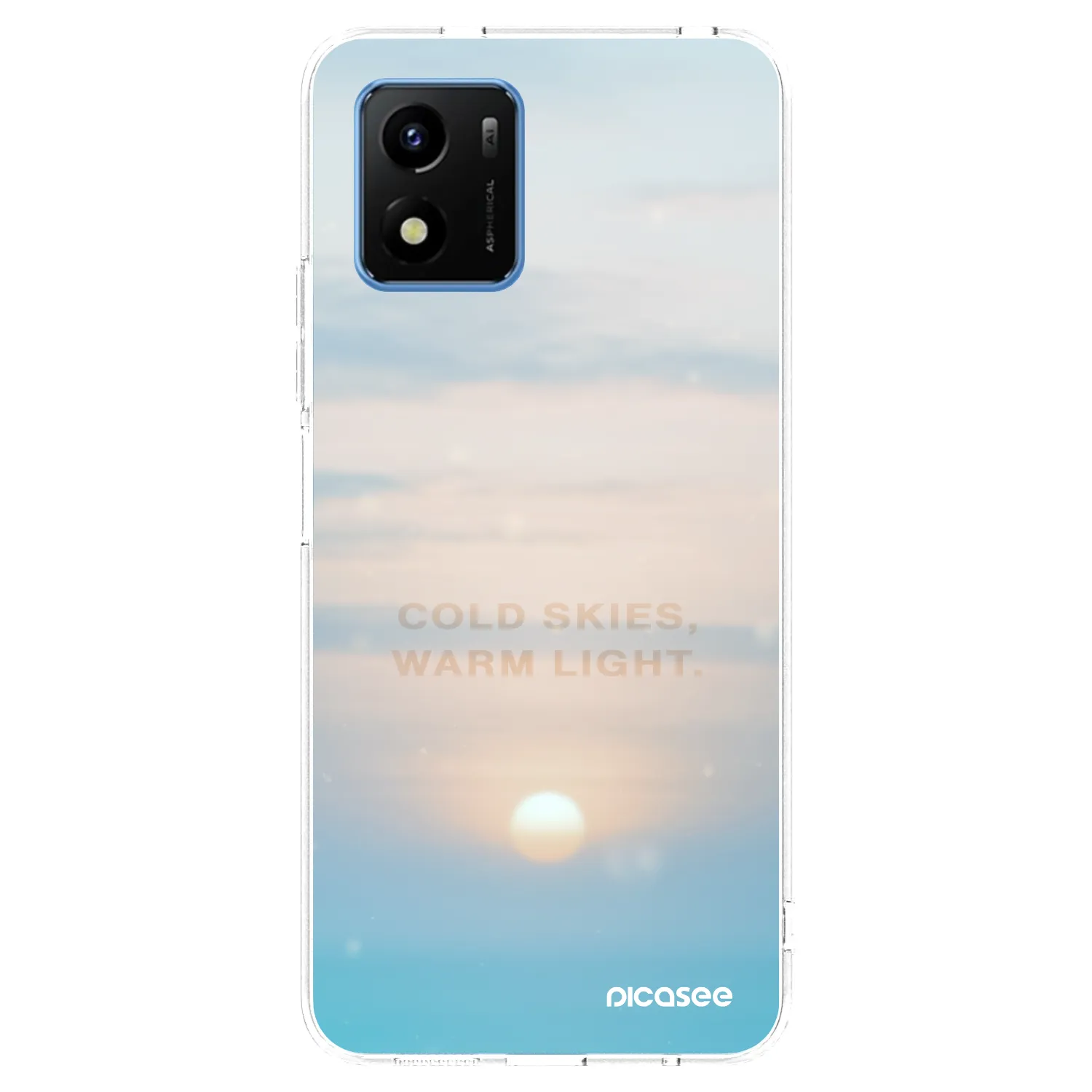 Picasee husă transparentă din silicon pentru Vivo Y01 - COLD SKIES