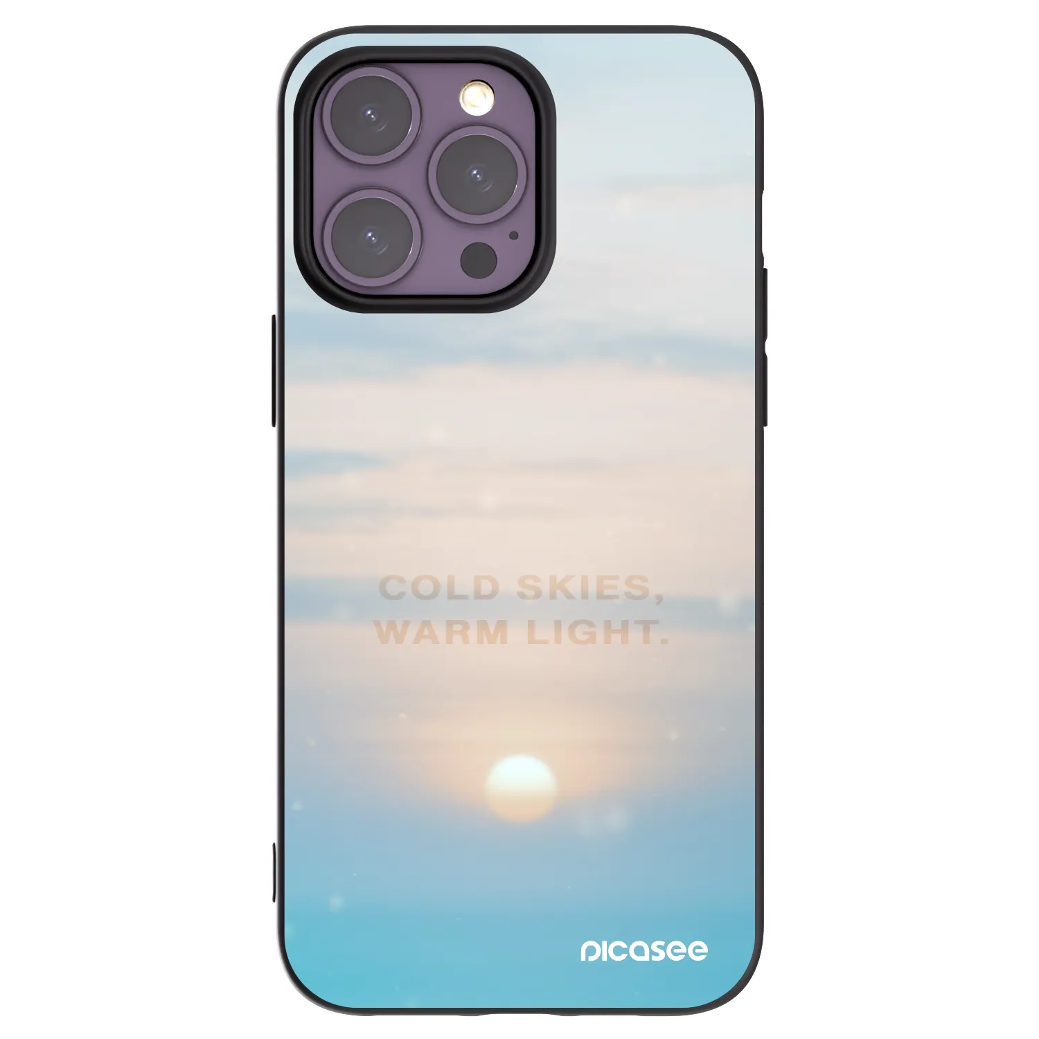 Picasee husă neagră din silicon pentru Apple iPhone 14 Pro Max - COLD SKIES