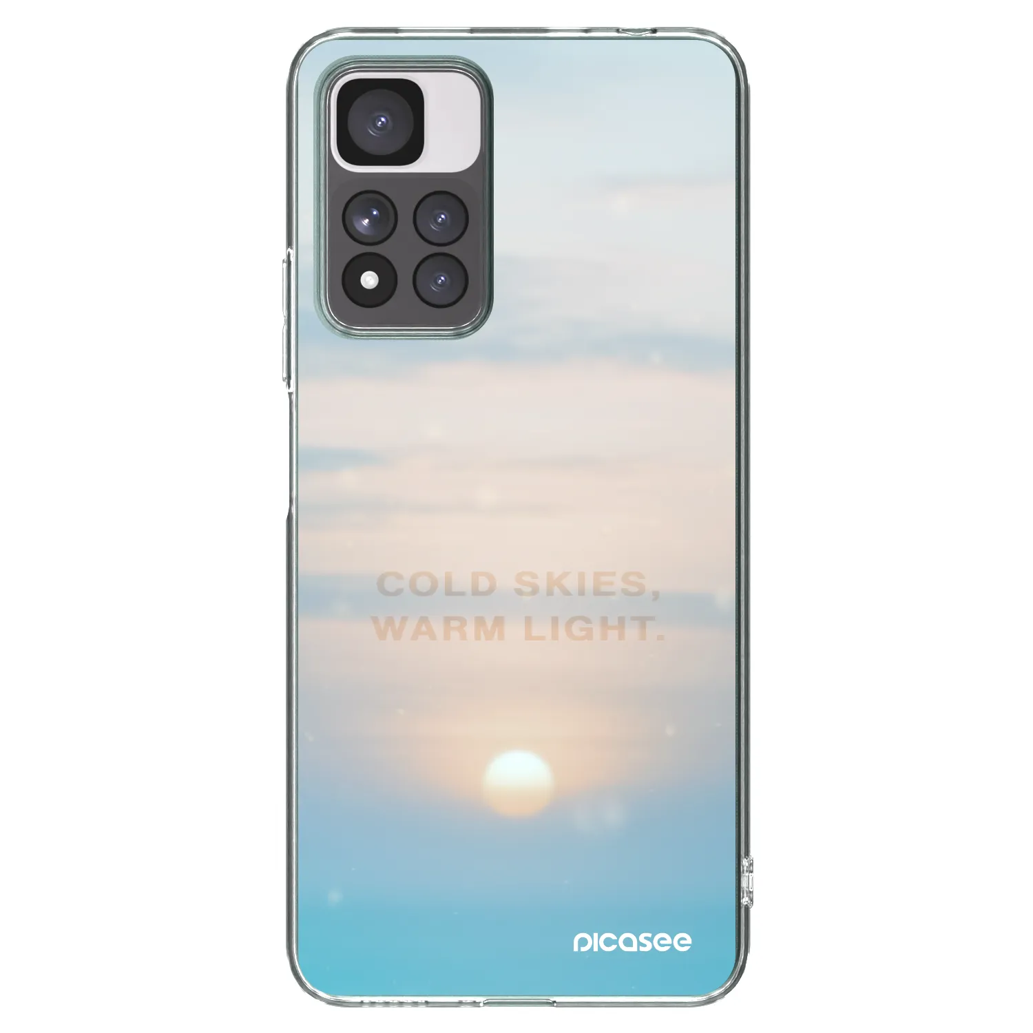 Picasee husă transparentă din silicon pentru Xiaomi Redmi Note 11 Pro+ 5G - COLD SKIES