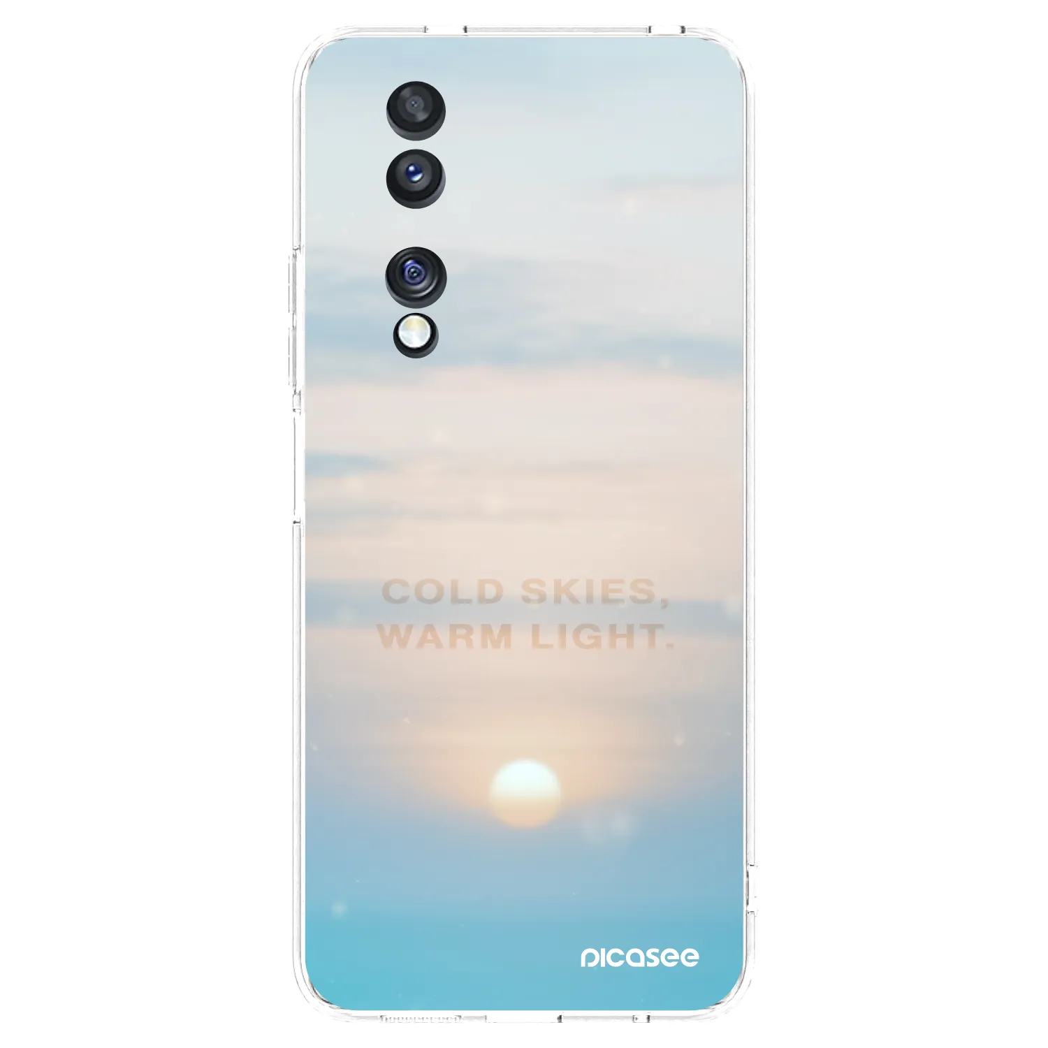 Picasee husă transparentă din silicon pentru Honor 70 - COLD SKIES