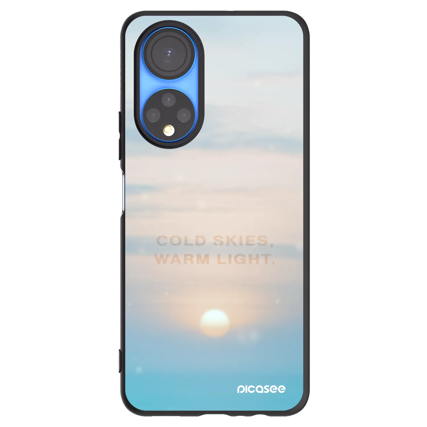 Picasee husă neagră din silicon pentru Honor X7 - COLD SKIES