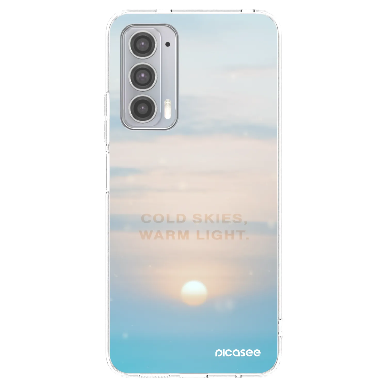 Picasee husă transparentă din silicon pentru Motorola Edge 20 - COLD SKIES