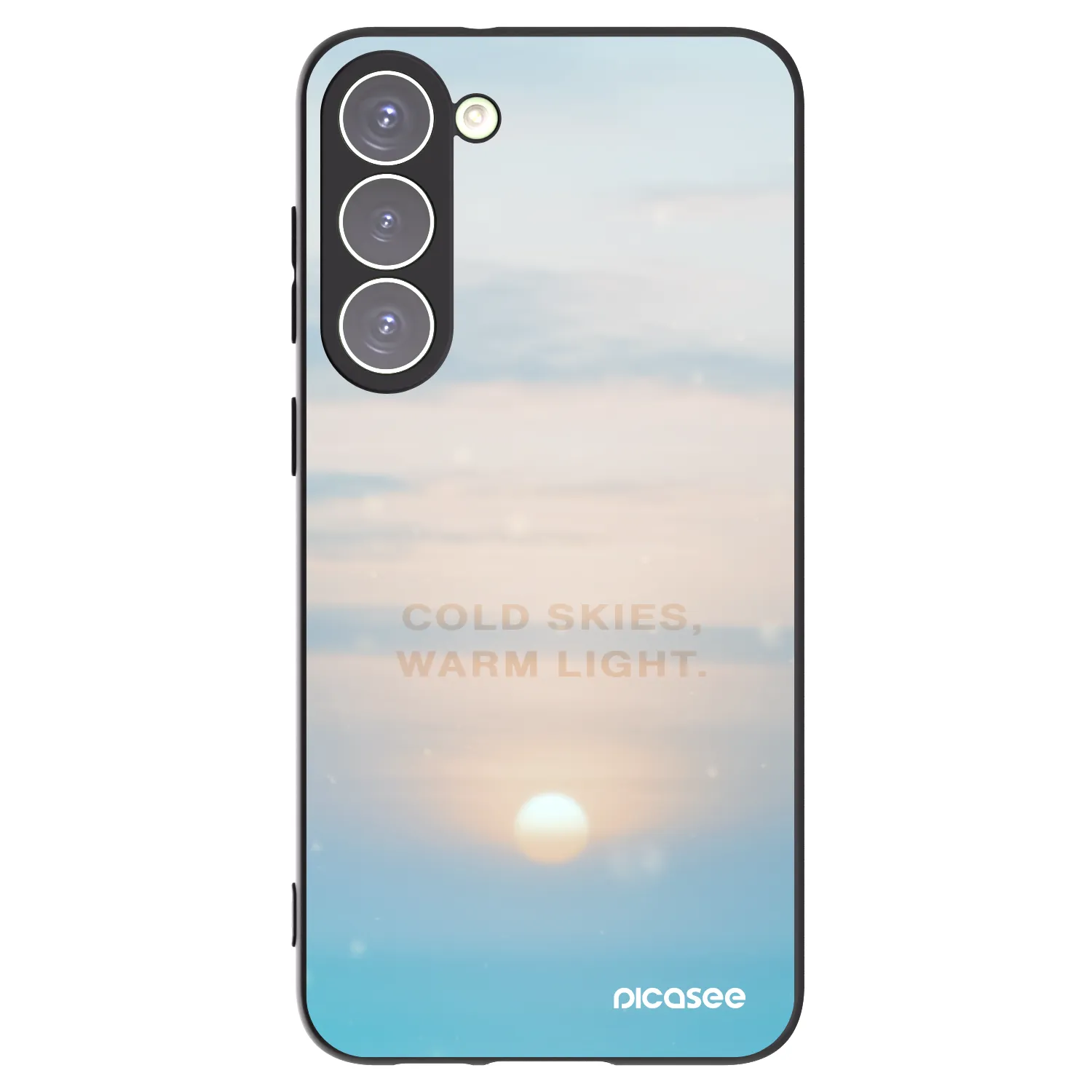 Picasee husă neagră din silicon pentru Samsung Galaxy S23+ 5G - COLD SKIES