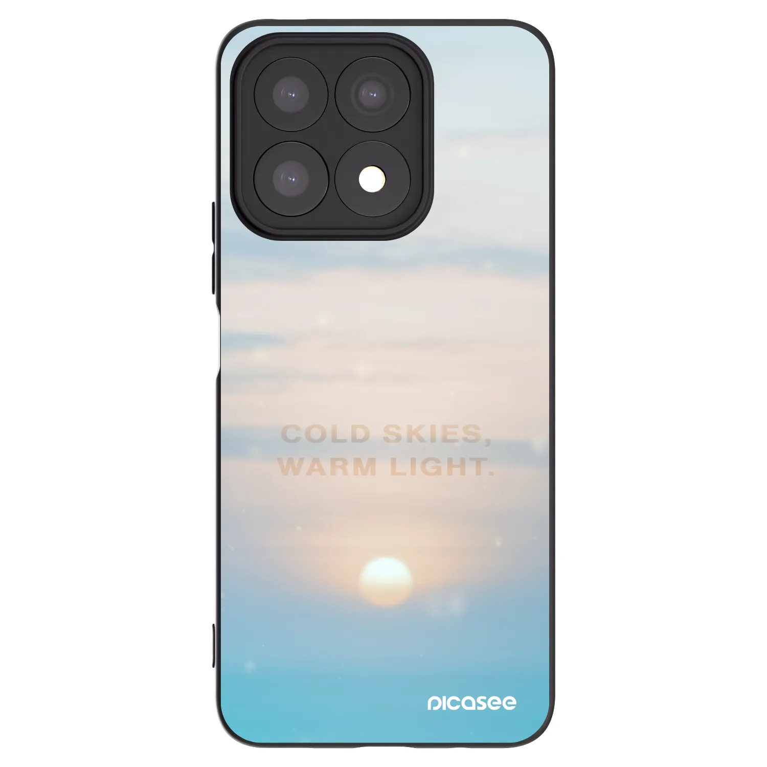 Picasee husă neagră din silicon pentru Honor X8a - COLD SKIES