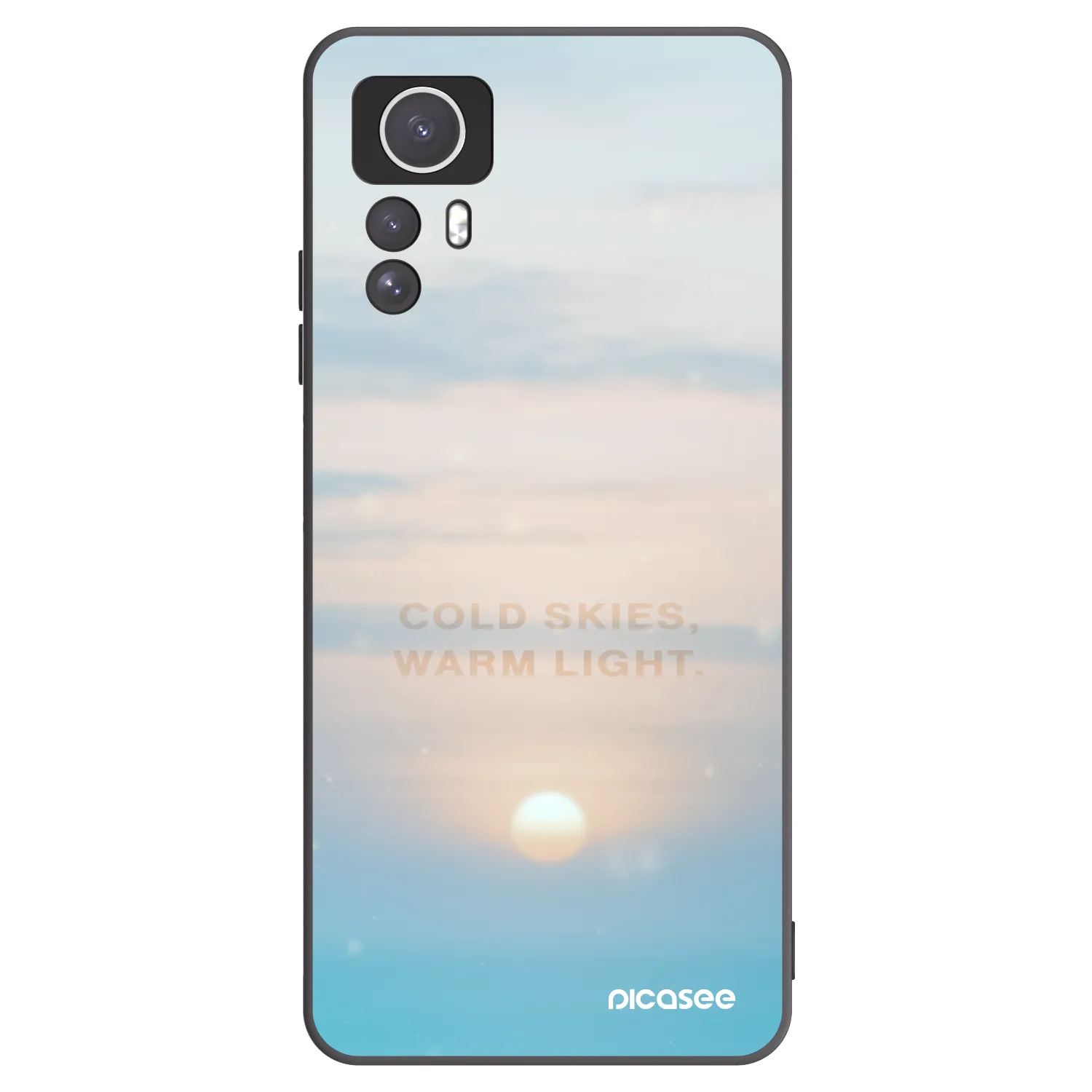 Picasee husă neagră din silicon pentru Xiaomi Redmi Note 12S - COLD SKIES