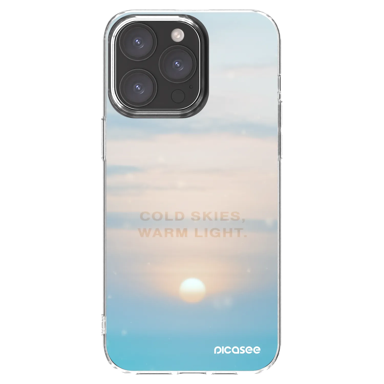 Picasee husă transparentă din silicon pentru Apple iPhone 15 Pro Max - COLD SKIES