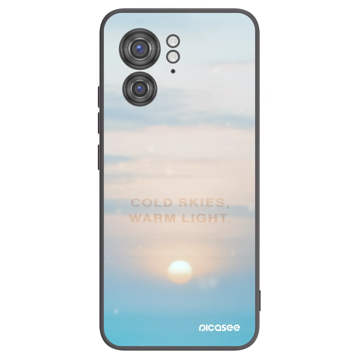 Picasee husă neagră din silicon pentru Motorola Edge 40 - COLD SKIES