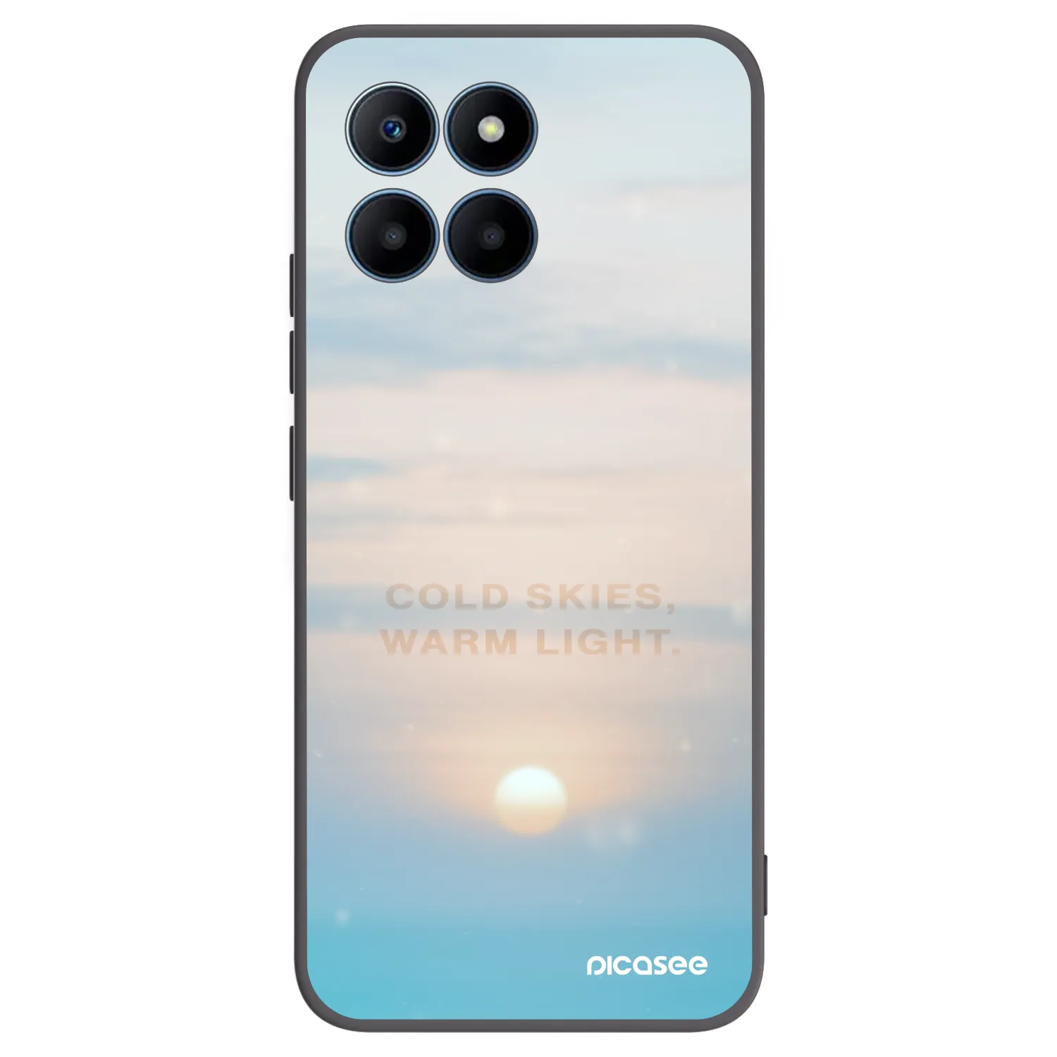 Picasee husă neagră din silicon pentru Honor 70 Lite - COLD SKIES