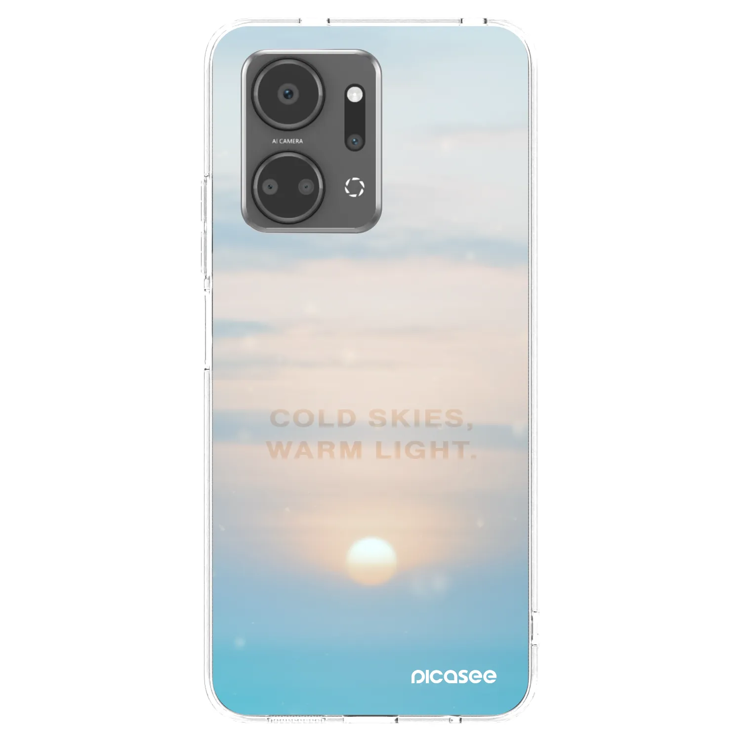 Picasee husă transparentă din silicon pentru Honor X7a - COLD SKIES