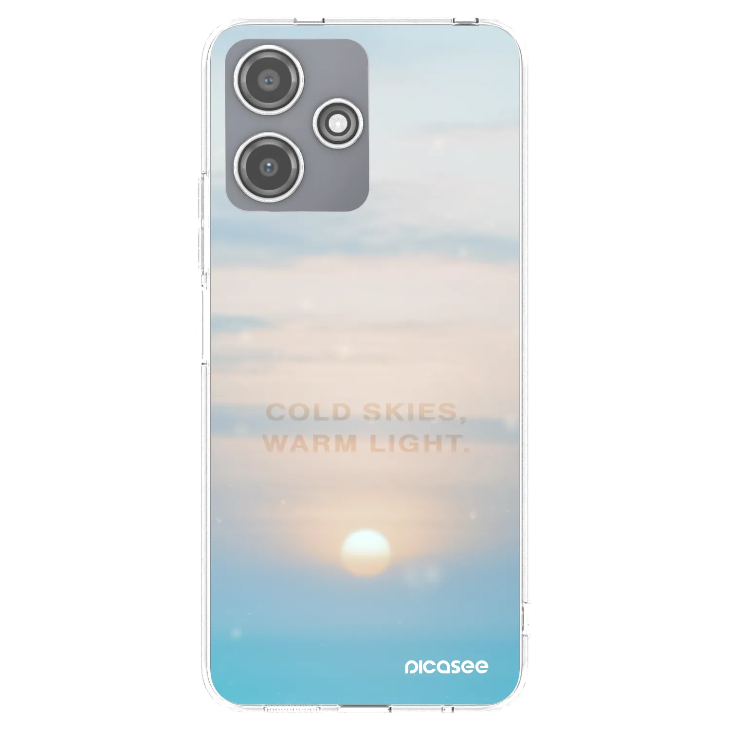 Picasee husă transparentă din silicon pentru Xiaomi Redmi 12 5G - COLD SKIES