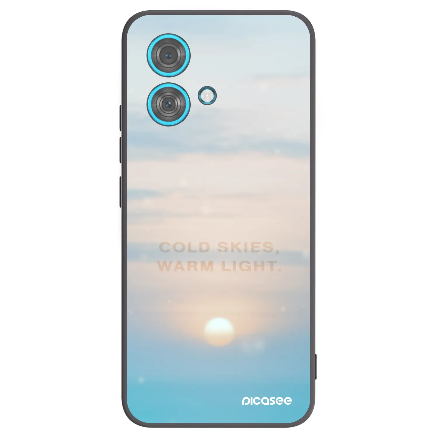 Picasee husă neagră din silicon pentru Motorola Edge 40 Neo - COLD SKIES