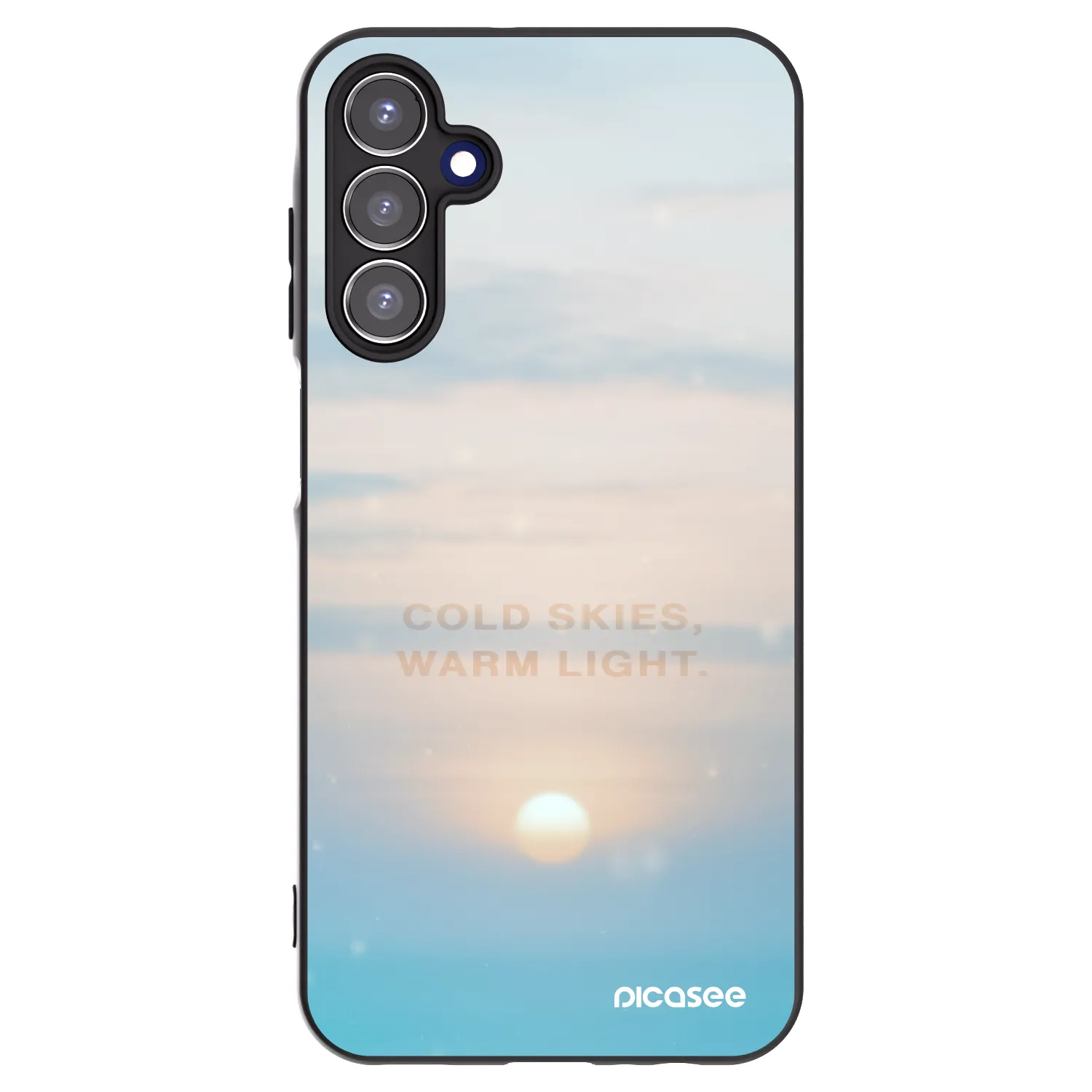 Picasee husă neagră din silicon pentru Samsung Galaxy A15 A155F 4G - COLD SKIES