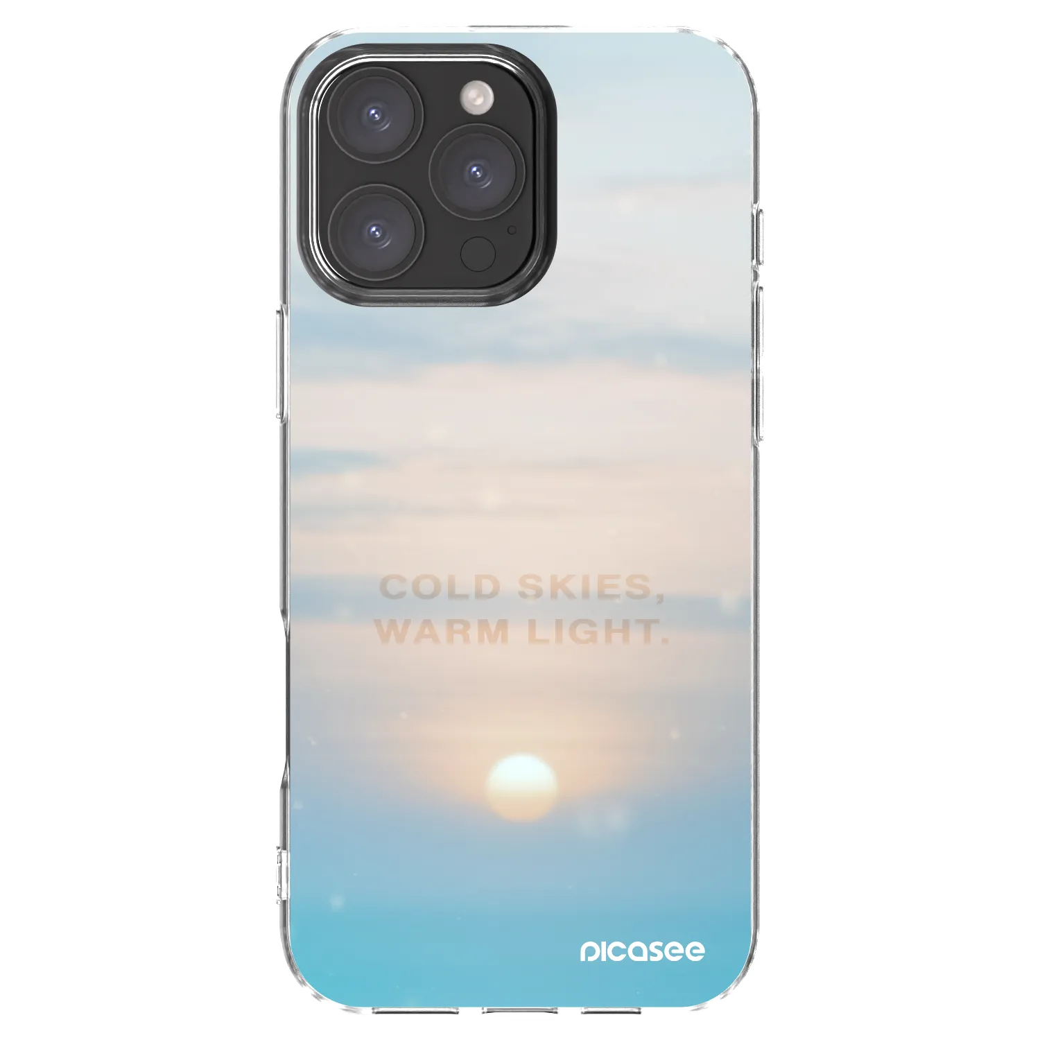 Picasee husă transparentă din silicon pentru Apple iPhone 16 Pro Max - COLD SKIES