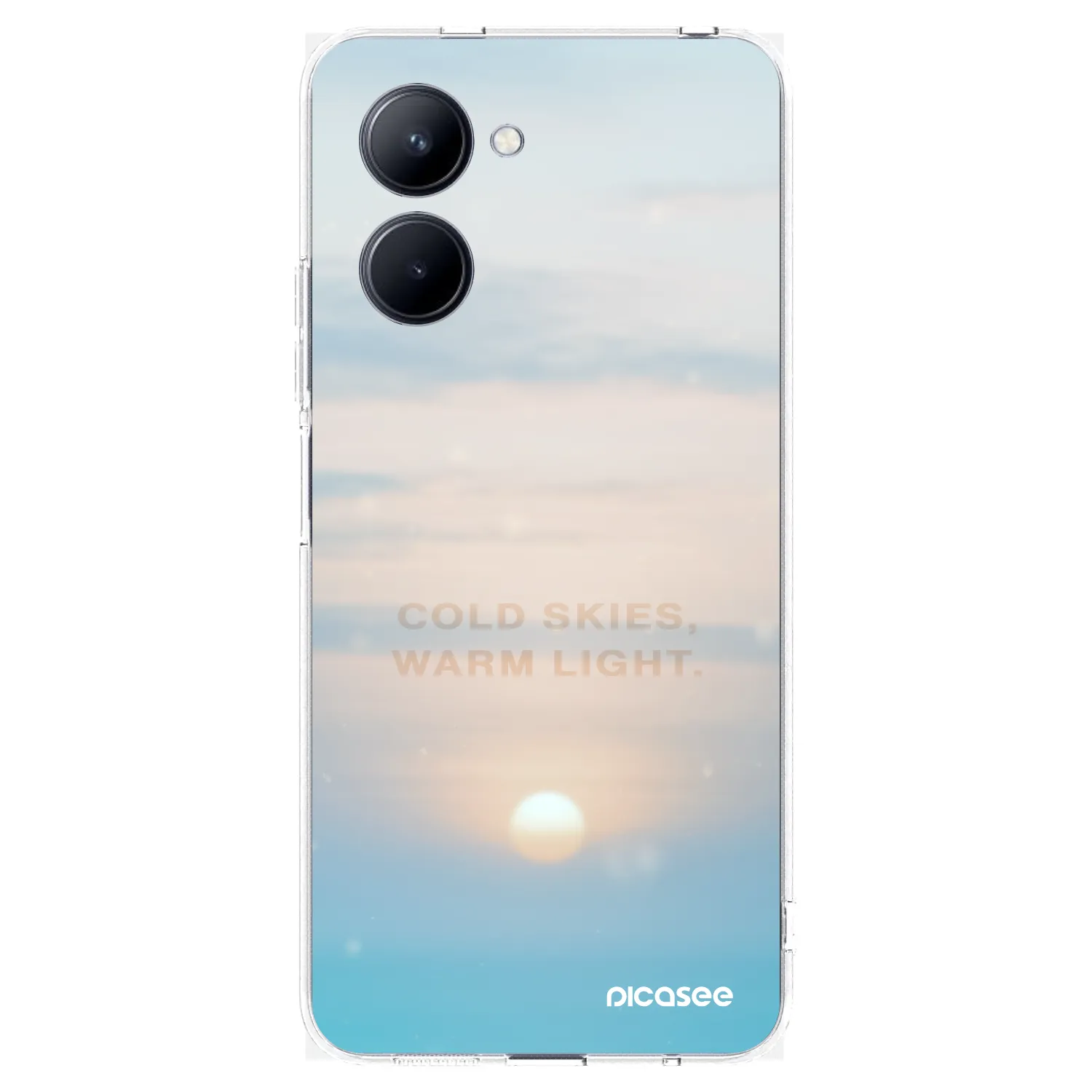 Picasee husă transparentă din silicon pentru Realme C33 (2023) - COLD SKIES