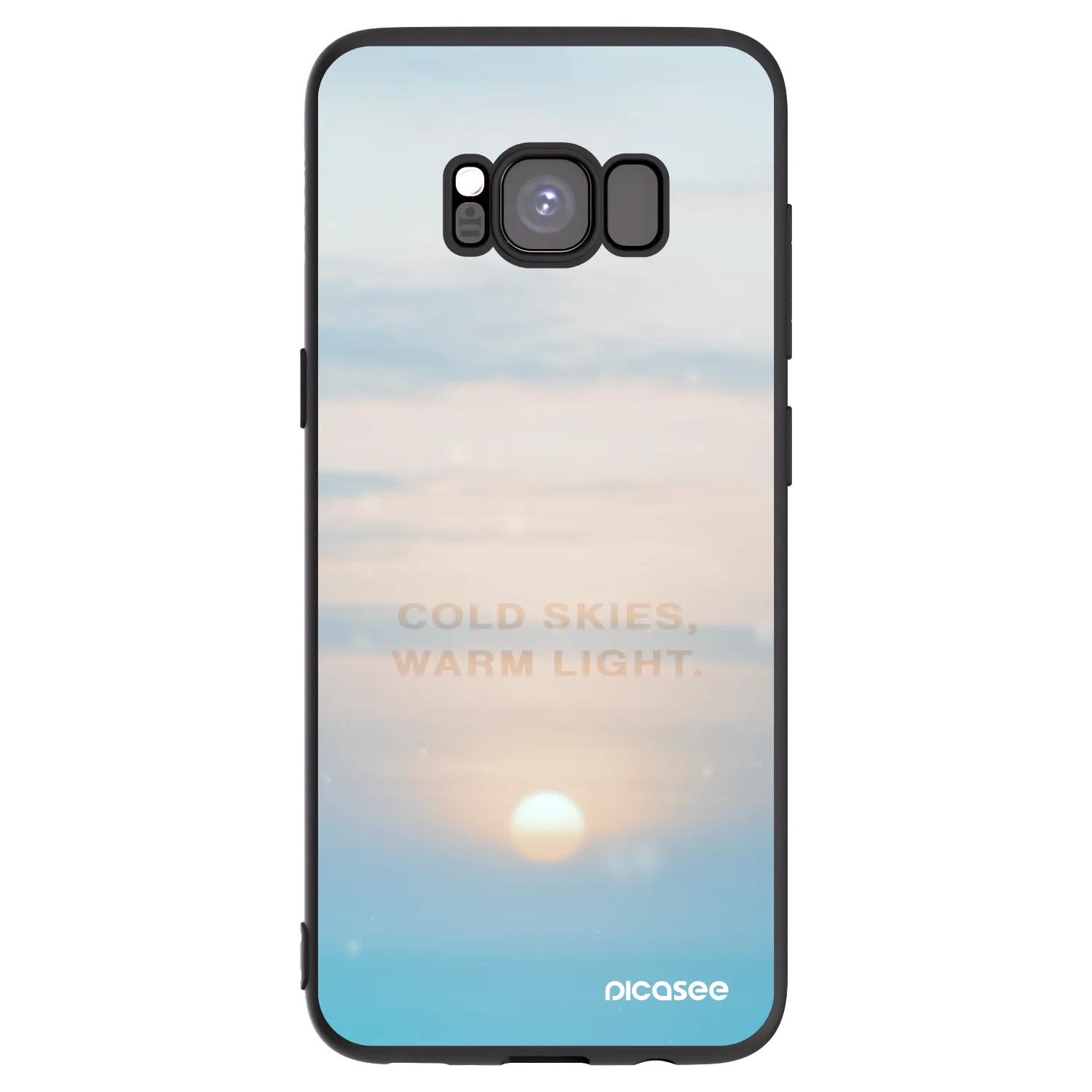 Picasee husă neagră din silicon pentru Samsung Galaxy S8 G950F - COLD SKIES