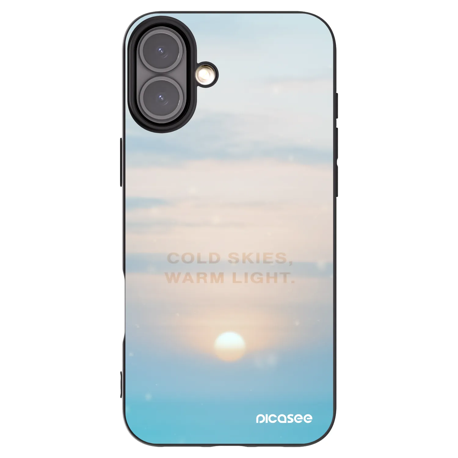 Picasee husă neagră din silicon pentru Apple iPhone 16 Plus - COLD SKIES