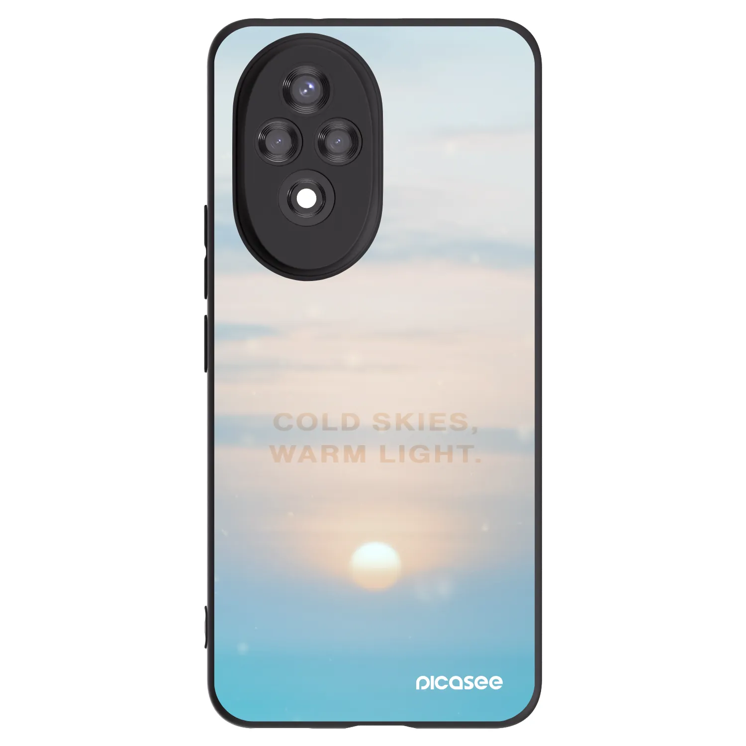 Picasee husă neagră din silicon pentru Honor 200 Pro 5G - COLD SKIES