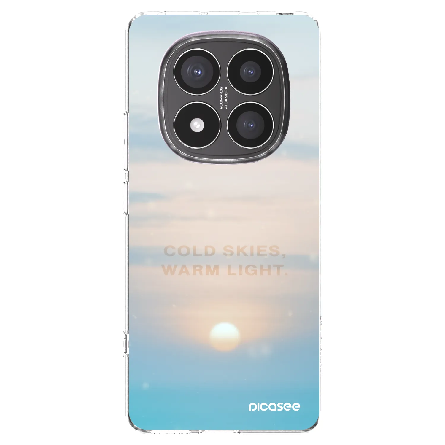 Picasee husă transparentă din silicon pentru Xiaomi Redmi Note 14 Pro+ 5G - COLD SKIES