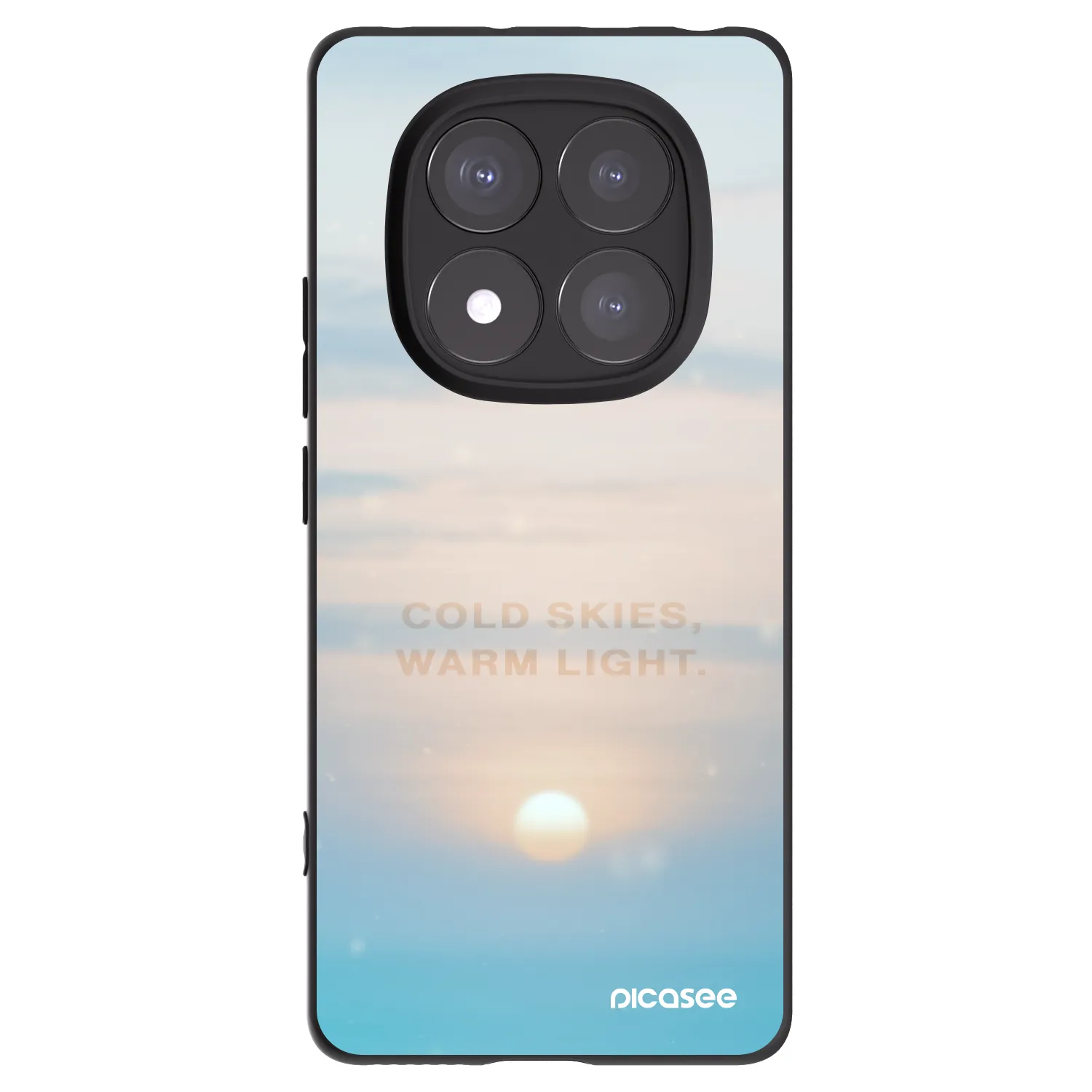 Picasee husă neagră din silicon pentru Xiaomi Redmi Note 14 Pro 5G - COLD SKIES