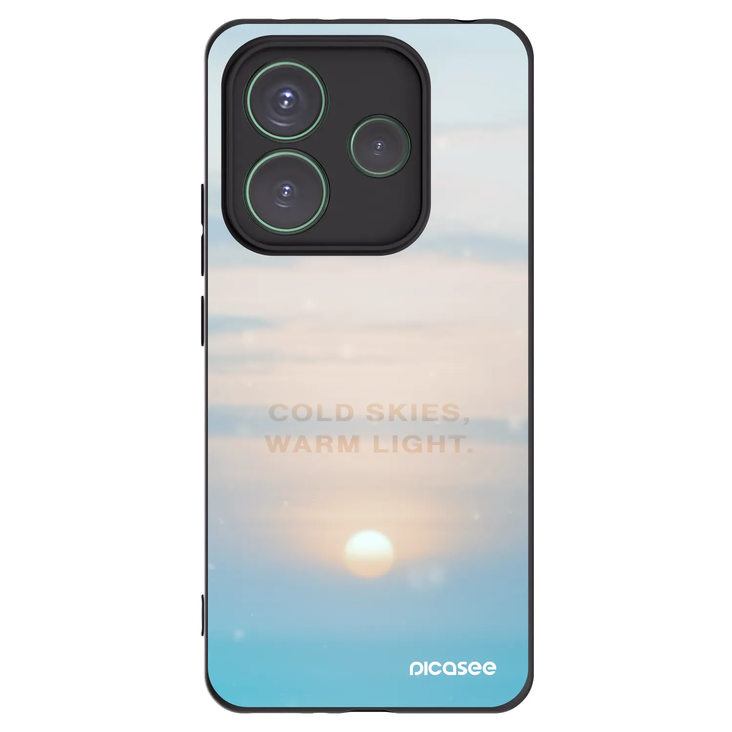 Picasee husă neagră din silicon pentru Xiaomi Redmi Note 14 5G - COLD SKIES