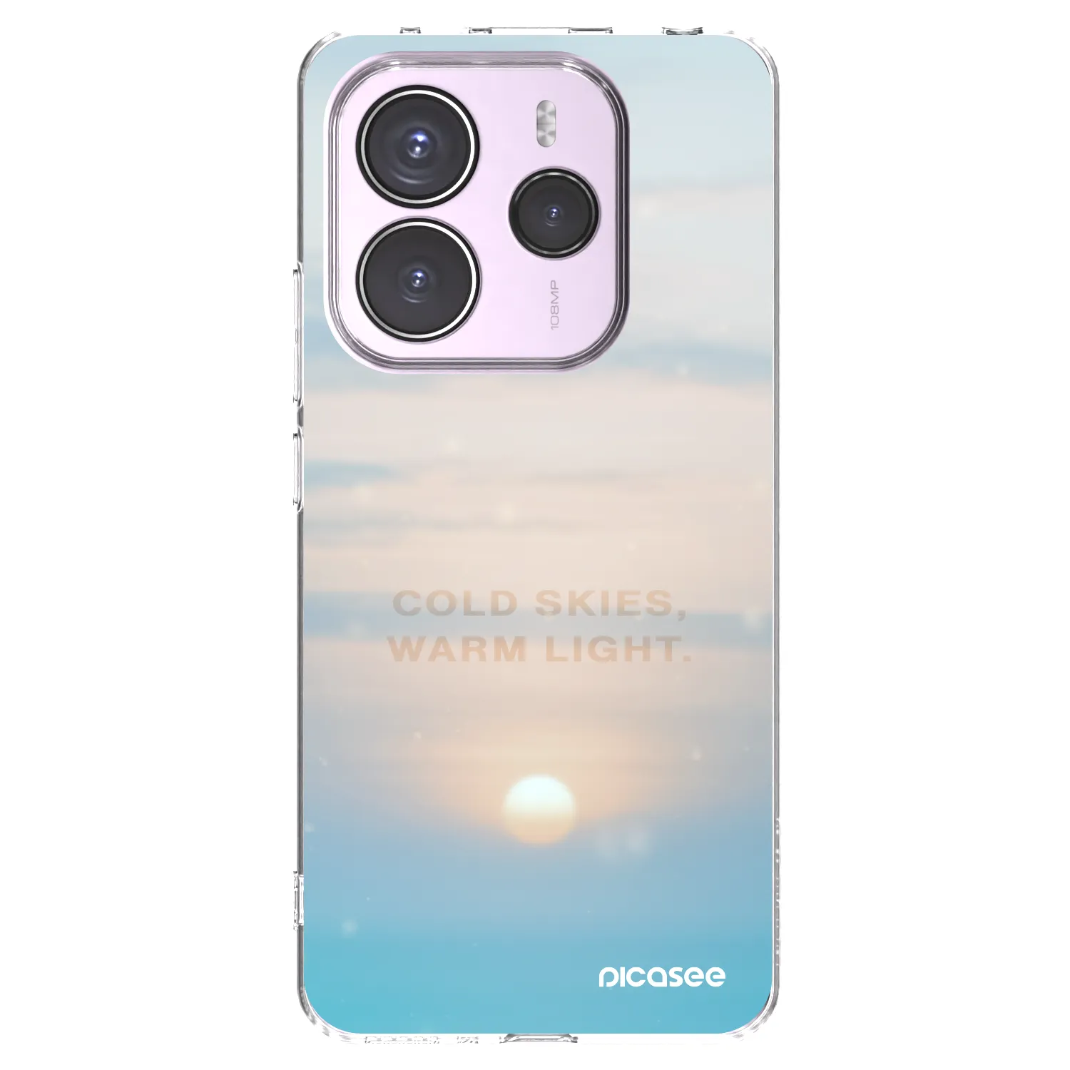 Picasee husă transparentă din silicon pentru Xiaomi Redmi Note 14 5G - COLD SKIES
