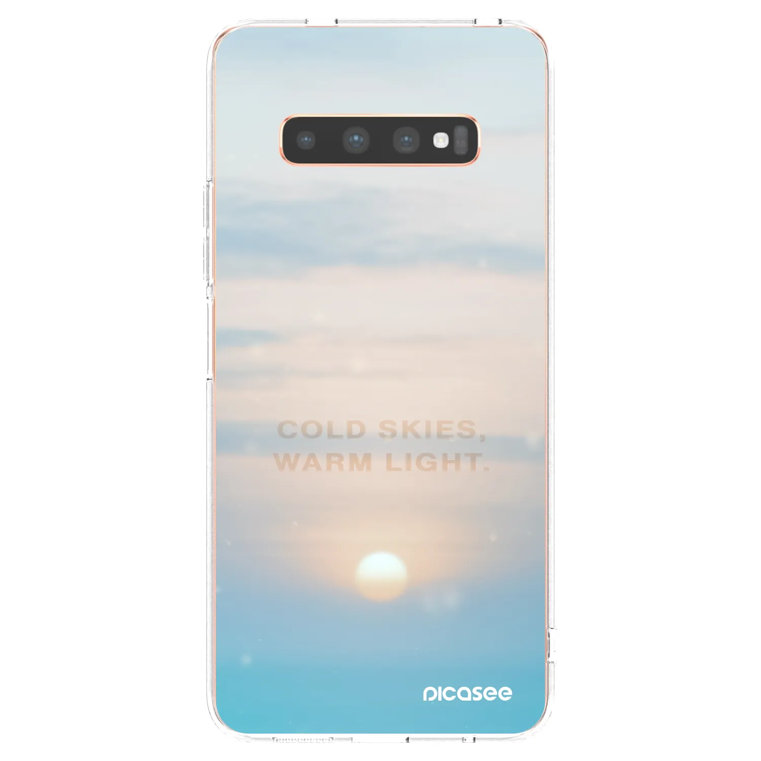 Picasee husă transparentă din silicon pentru Samsung Galaxy S10 Plus G975 - COLD SKIES