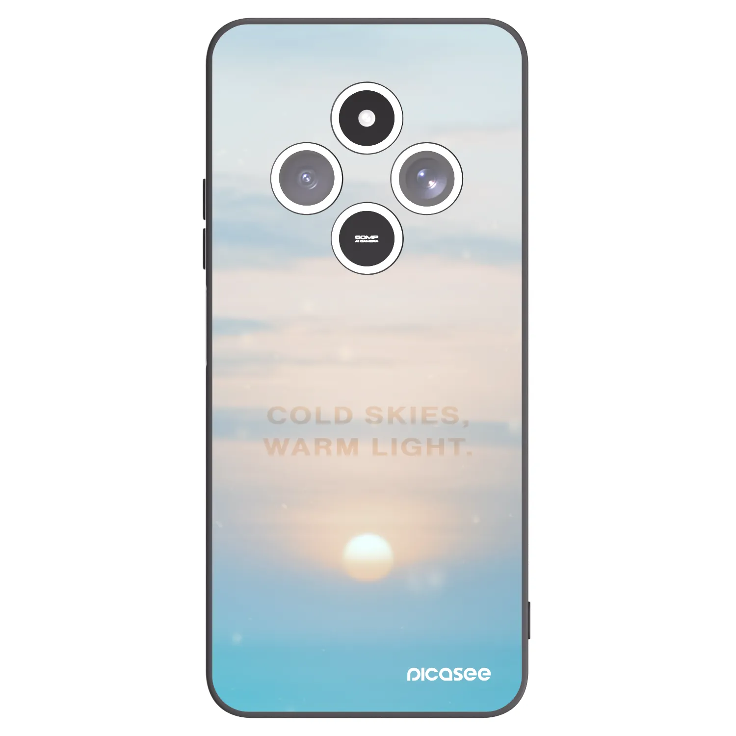 Picasee husă neagră din silicon pentru Xiaomi Redmi 14C - COLD SKIES