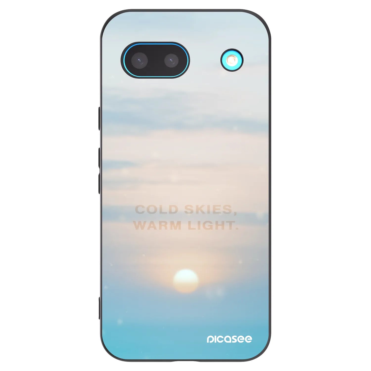Picasee husă neagră din silicon pentru Google Pixel 8a - COLD SKIES