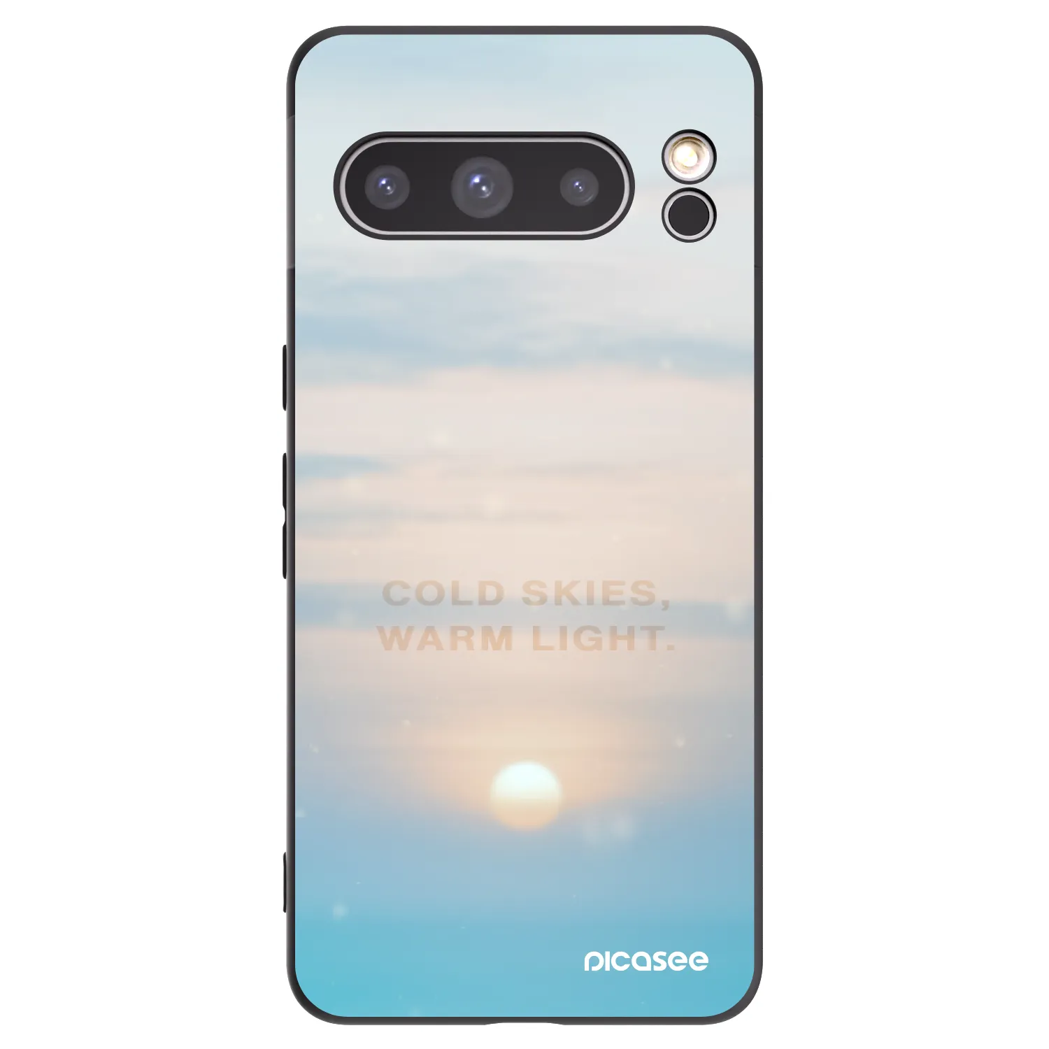 Picasee husă neagră din silicon pentru Google Pixel 8 Pro - COLD SKIES