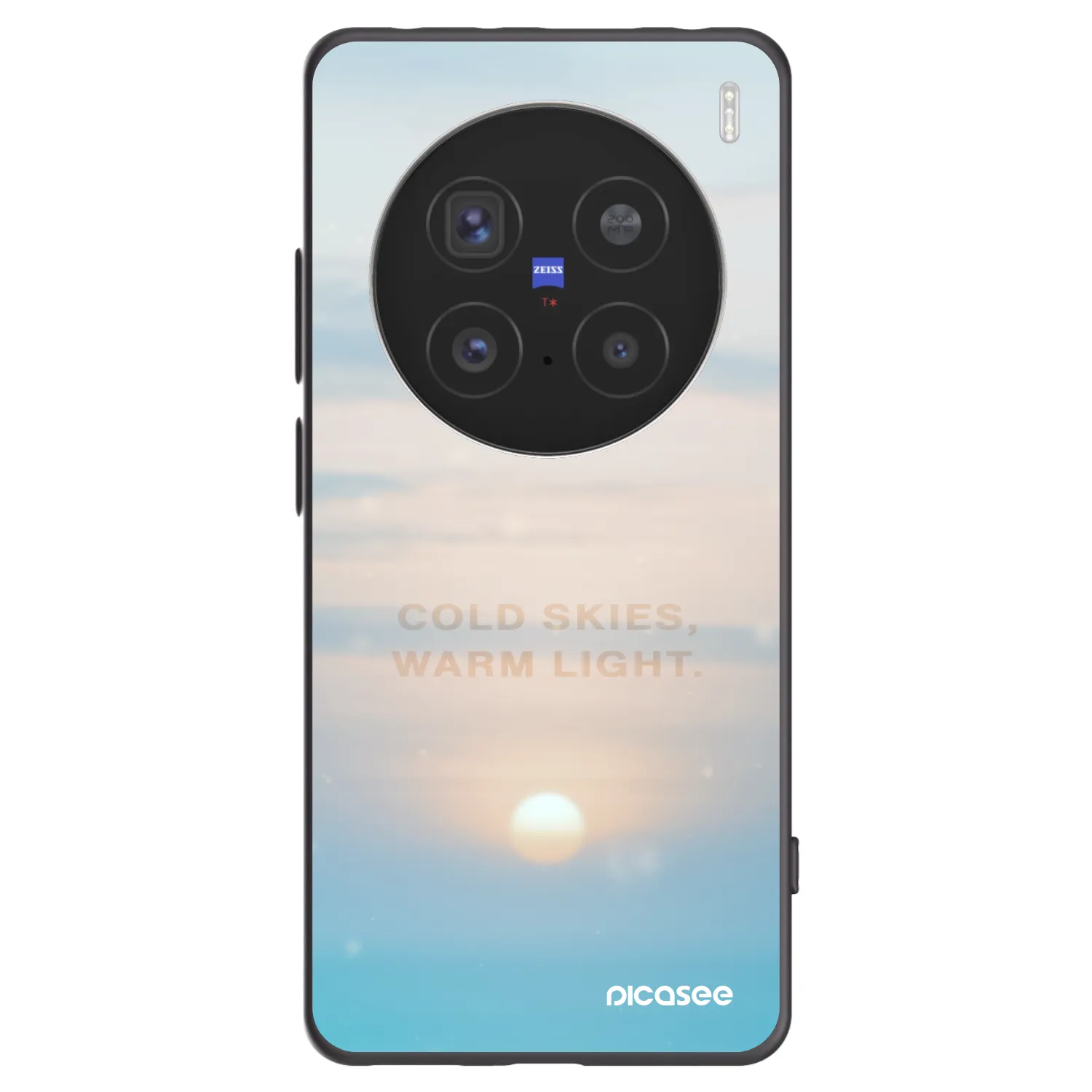 Picasee husă neagră din silicon pentru Vivo X200 Pro - COLD SKIES
