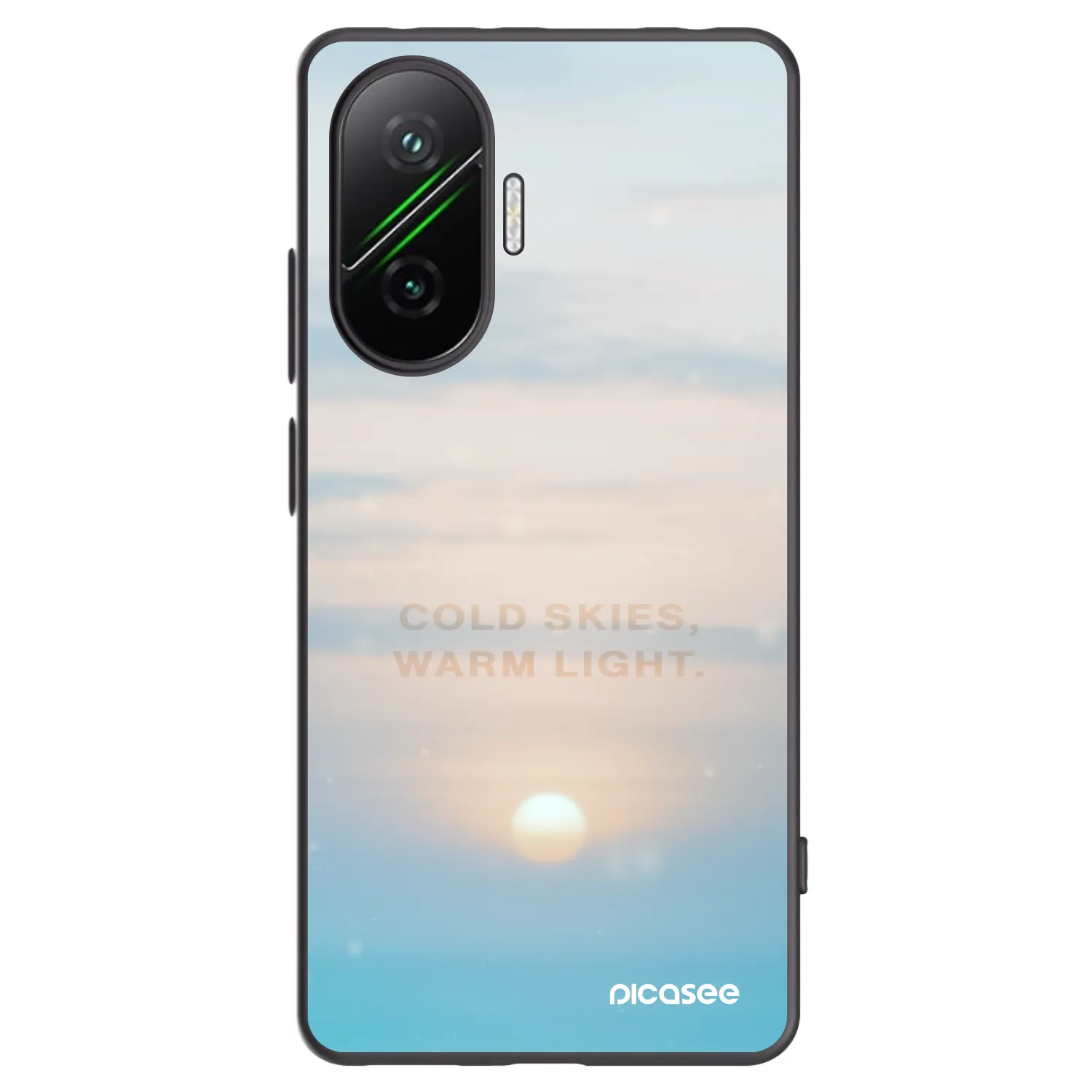 Picasee husă neagră din silicon pentru Xiaomi Poco F7 Pro 5G - COLD SKIES