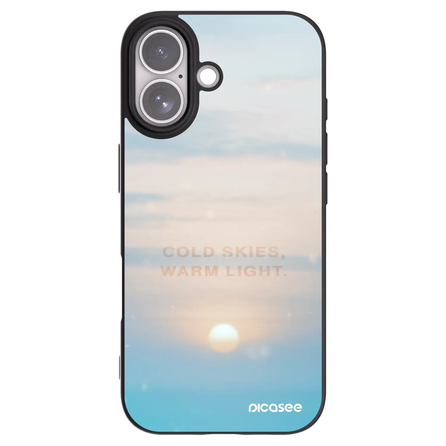 Picasee husă neagră din silicon pentru Apple iPhone 17 - COLD SKIES