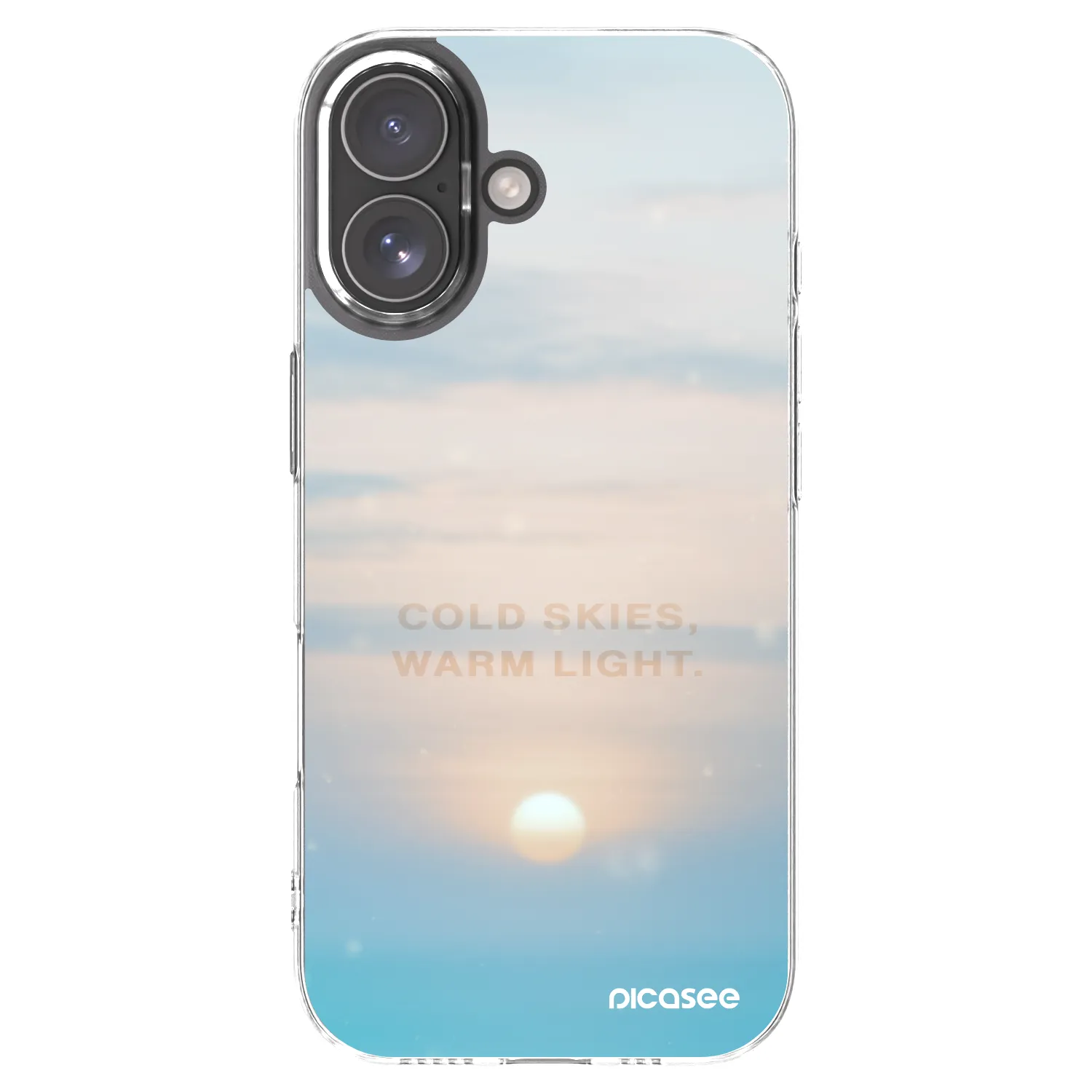 Picasee husă transparentă din silicon pentru Apple iPhone 17 - COLD SKIES