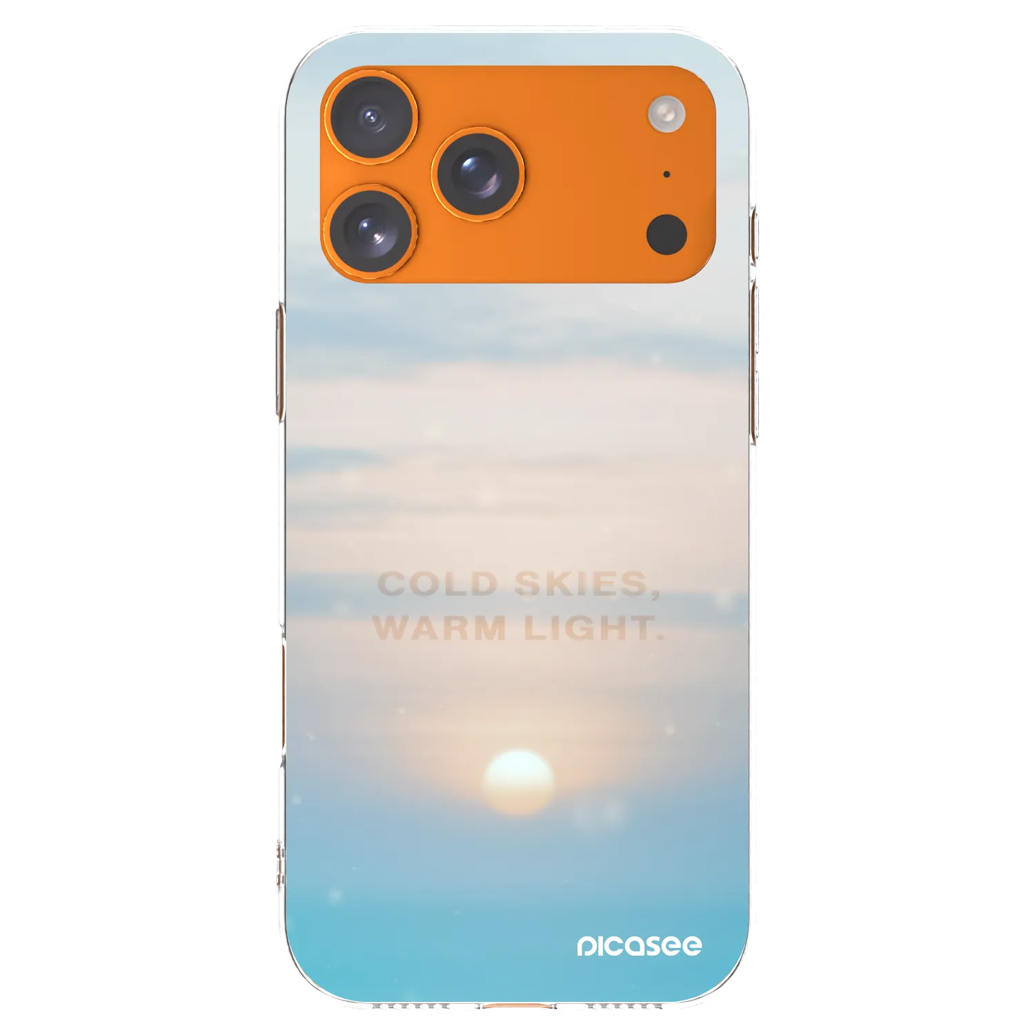 Picasee husă transparentă din silicon pentru Apple iPhone 17 Pro Max - COLD SKIES