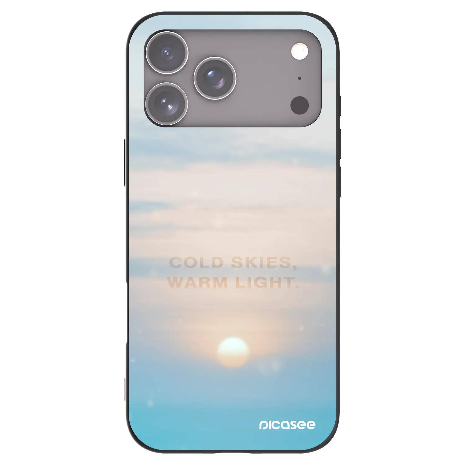 Picasee husă neagră din silicon pentru Apple iPhone 17 Pro Max - COLD SKIES