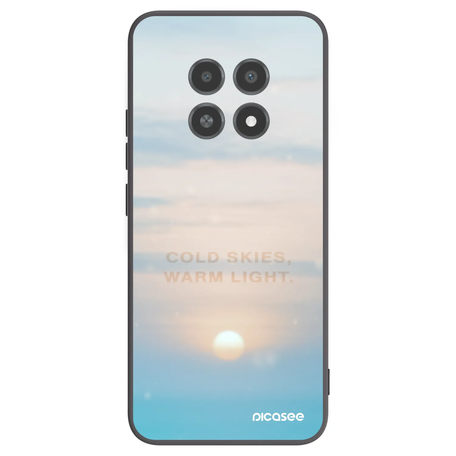 Picasee husă neagră din silicon pentru Realme 12X - COLD SKIES