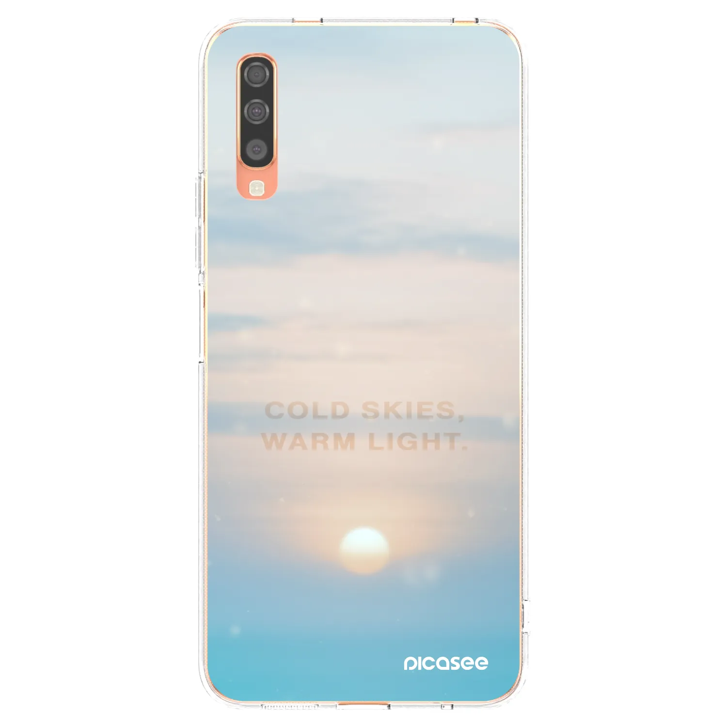 Picasee husă transparentă din silicon pentru Samsung Galaxy A70 A705F - COLD SKIES