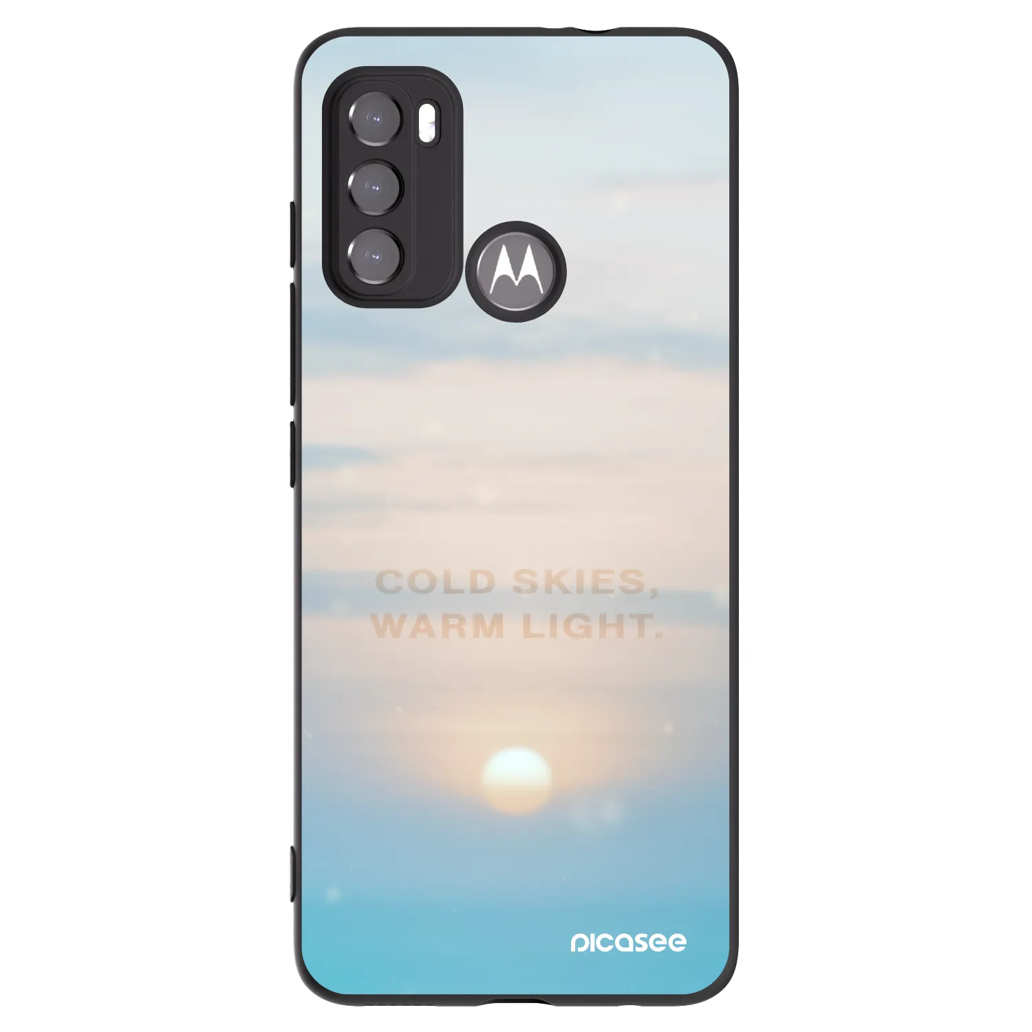 Picasee husă neagră din silicon pentru Motorola Edge 60 5G - COLD SKIES