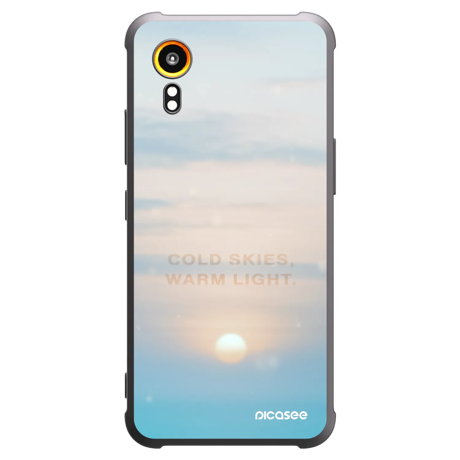 Picasee husă neagră din silicon pentru Samsung Galaxy Xcover 7 - COLD SKIES