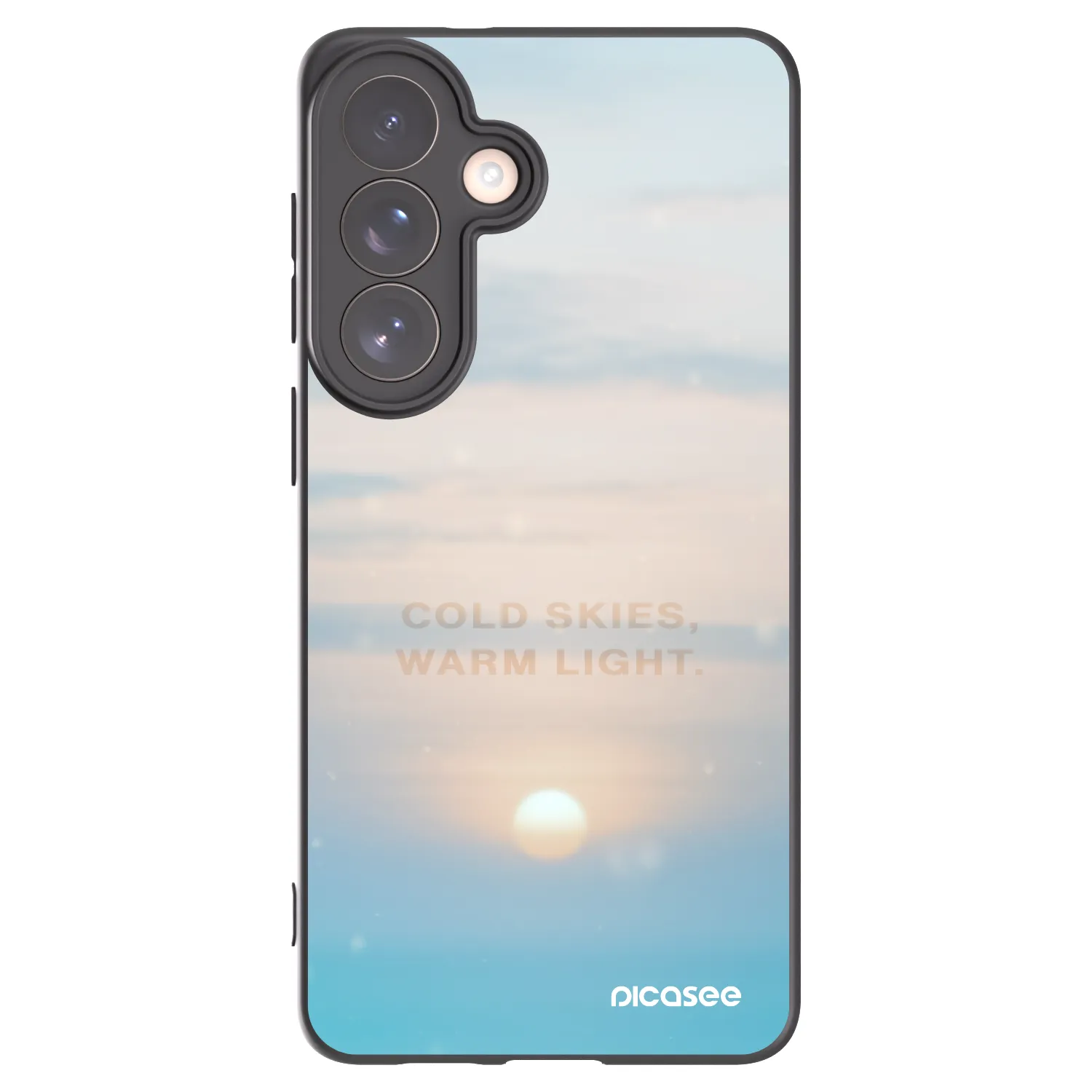 Picasee husă neagră din silicon pentru Samsung Galaxy S26+ - COLD SKIES