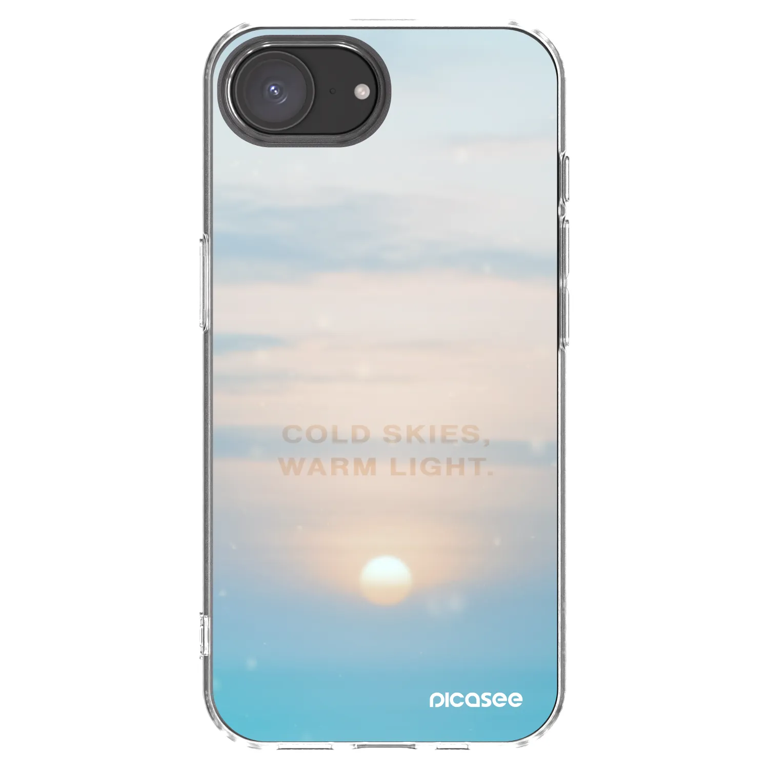Picasee husă transparentă din silicon pentru Apple iPhone 17e - COLD SKIES