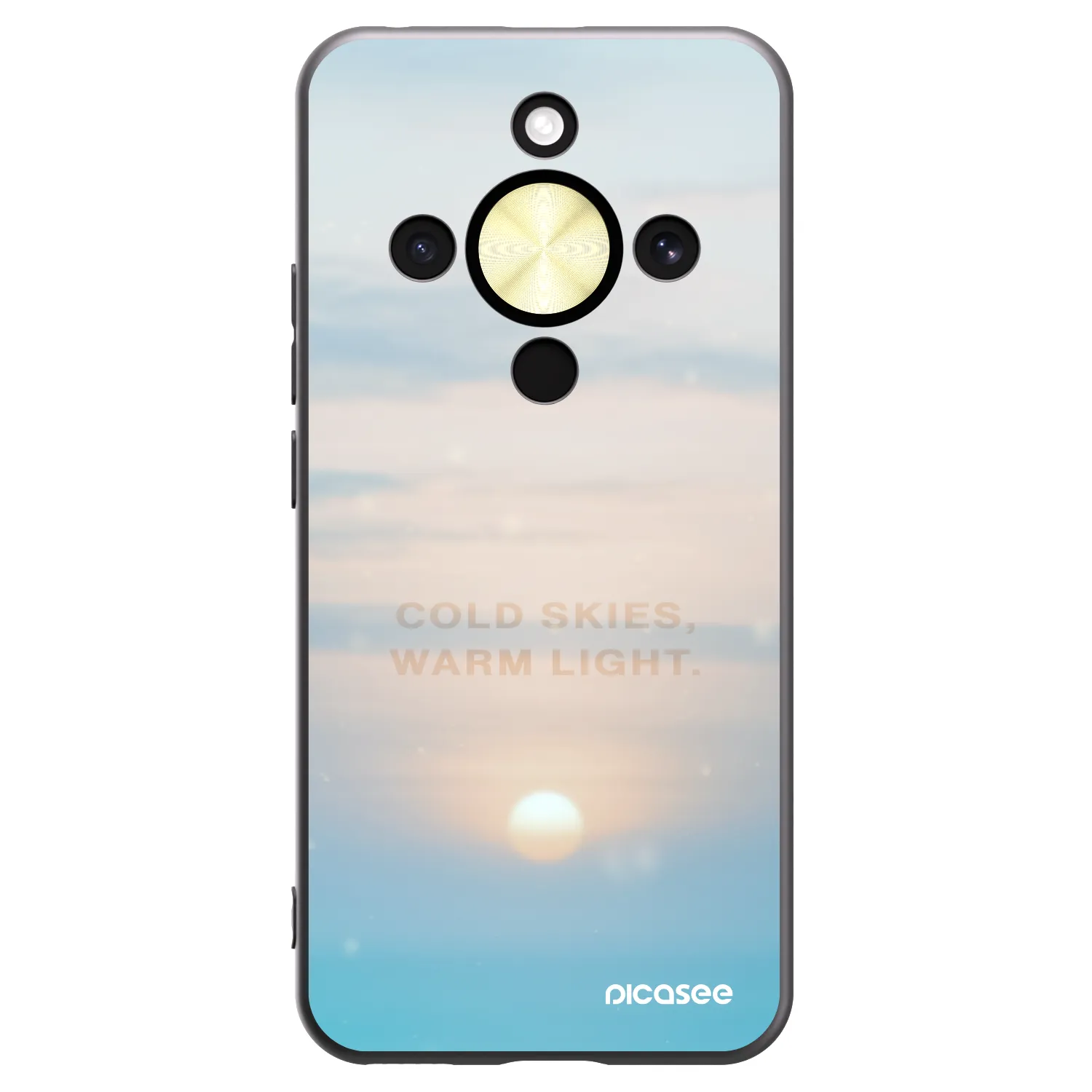 Picasee husă neagră din silicon pentru Honor Magic8 Lite 5G - COLD SKIES