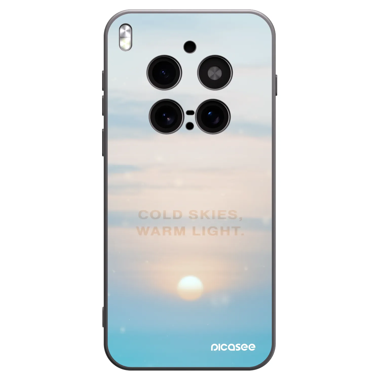 Picasee husă neagră din silicon pentru Vivo X300 Pro - COLD SKIES