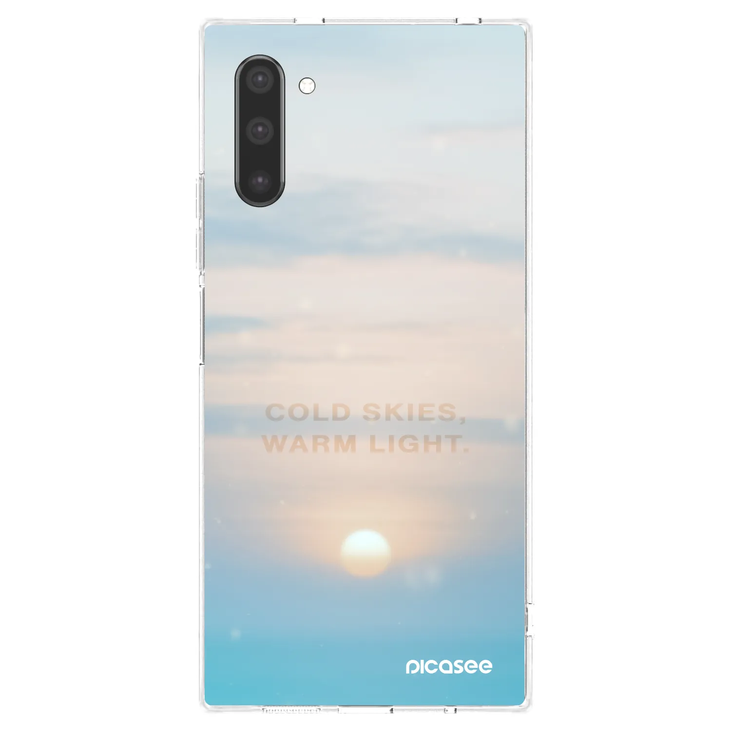 Picasee husă transparentă din silicon pentru Samsung Galaxy Note 10 N970F - COLD SKIES