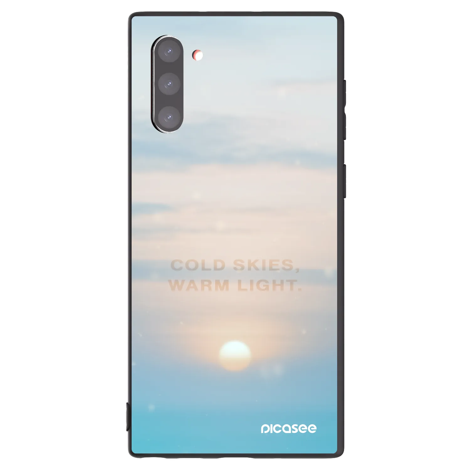 Picasee husă neagră din silicon pentru Samsung Galaxy Note 10 N970F - COLD SKIES