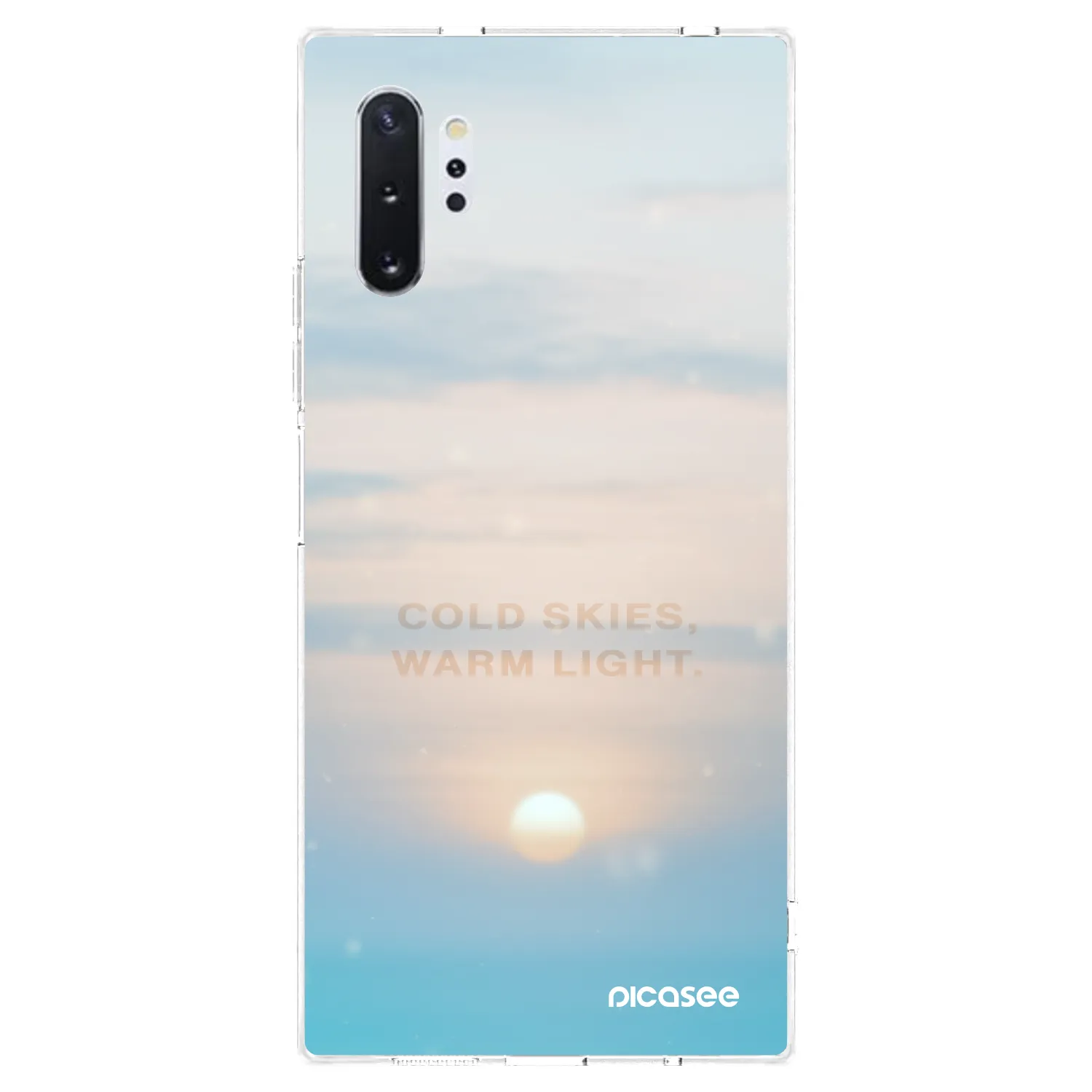 Picasee husă transparentă din silicon pentru Samsung Galaxy Note 10+ N975F - COLD SKIES