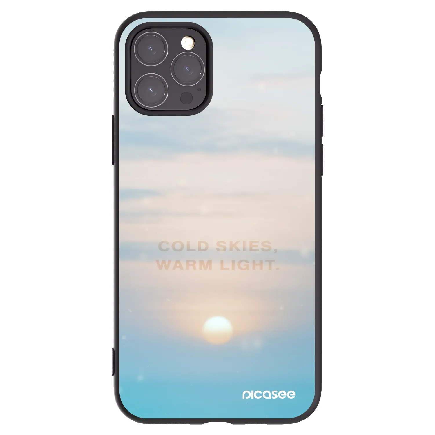 Picasee husă neagră din silicon pentru Apple iPhone 11 Pro - COLD SKIES