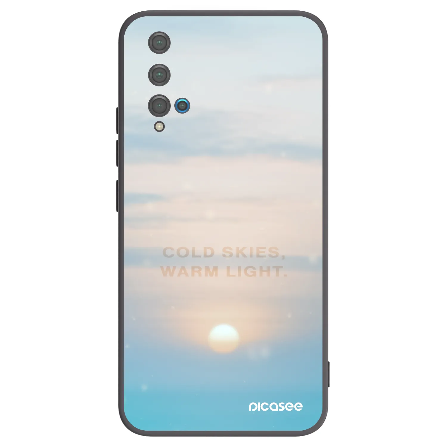 Picasee husă neagră din silicon pentru Huawei Nova 5T - COLD SKIES