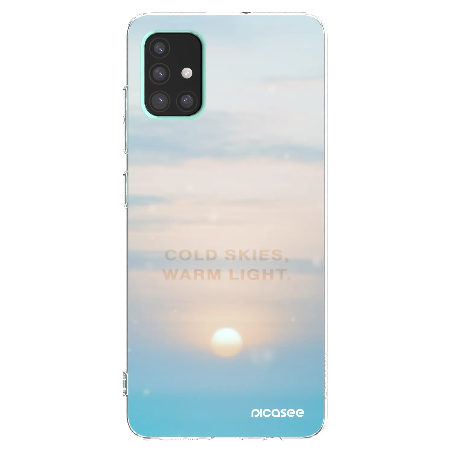 Picasee husă transparentă din silicon pentru Samsung Galaxy A51 A515F - COLD SKIES