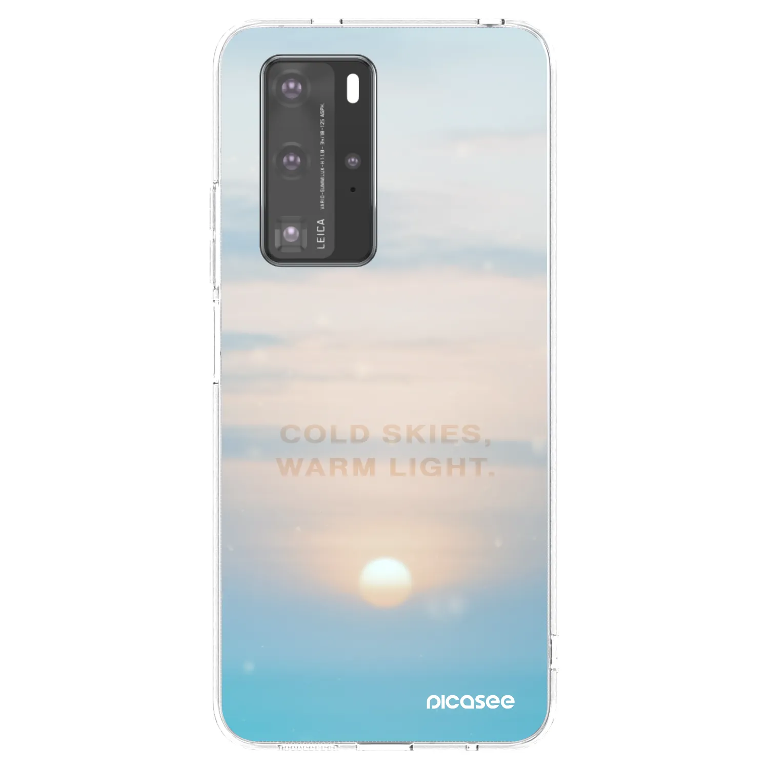 Picasee husă transparentă din silicon pentru Huawei P40 Pro - COLD SKIES